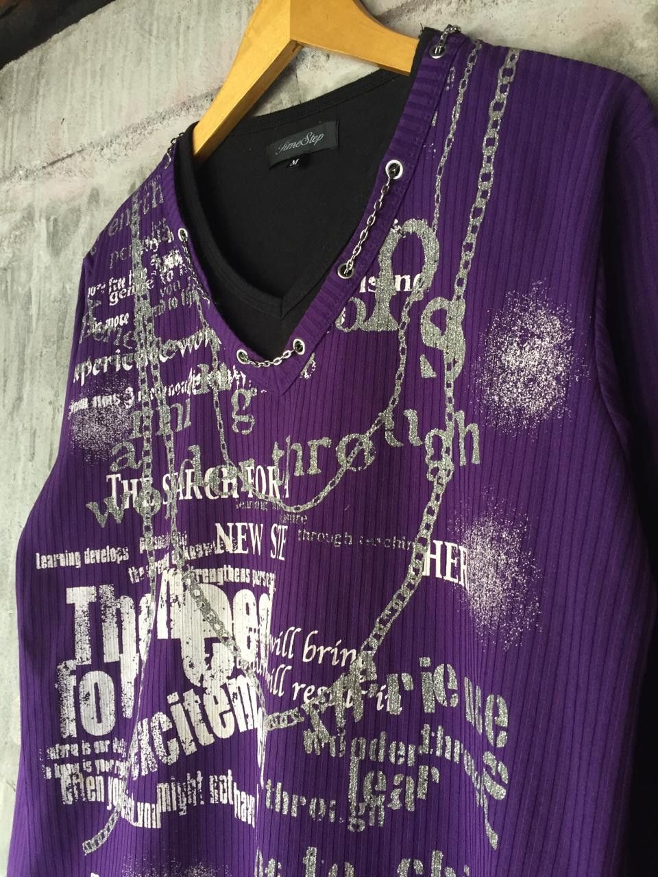 If Six Was Nine × Japanese Brand × Le Grande Bleu (L.G.B.) TIME STEP DOUBLE LAYER POEM LONG SLEEVE Size US L / EU 52-54 / 3 - 4 Thumbnail