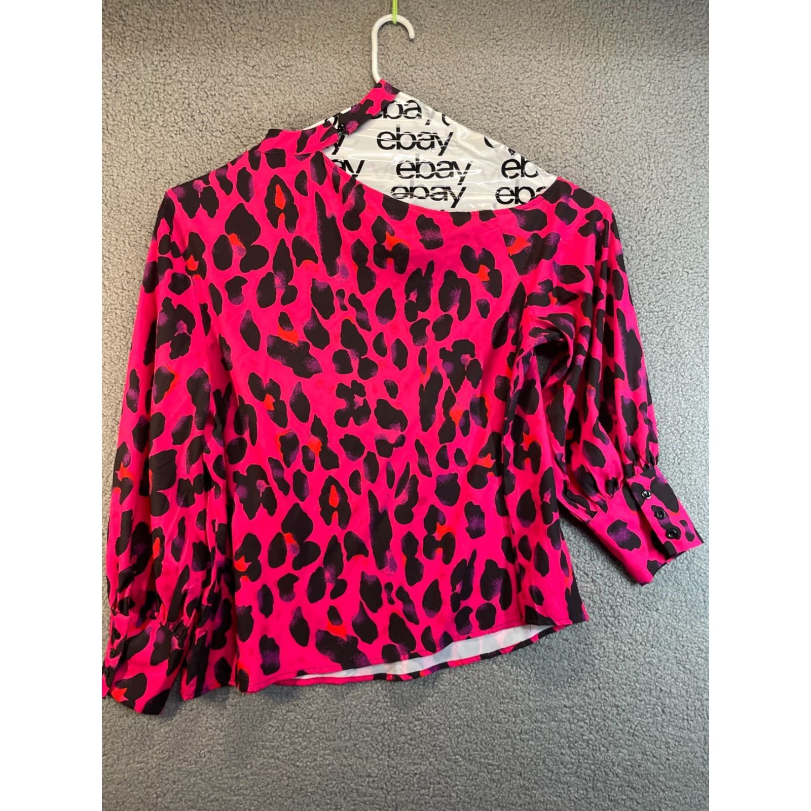 Shein SHEIN Curve Top Off the Shoulder Pink Dot Blouse 1XL Women Size XL / US 12-14 / IT 48-50 - 5 Thumbnail