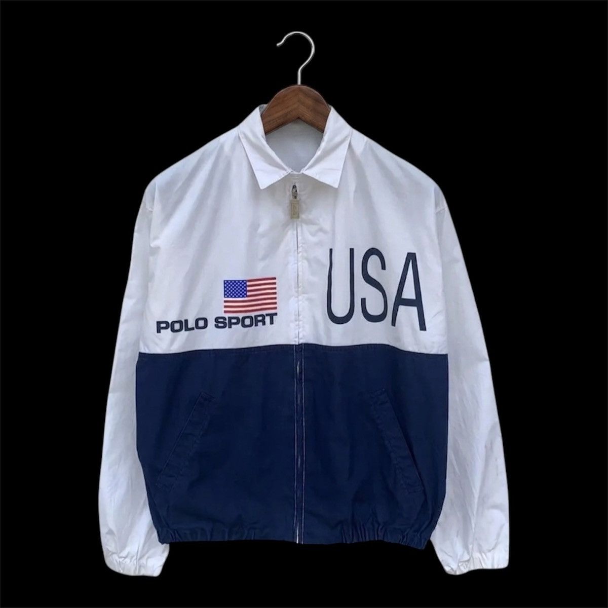 Polo Ralph Lauren Vintage 90s Polo Sport Ralph Lauren USA Big Logo Spellout Size US L / EU 52-54 / 3 - 1 Thumbnail