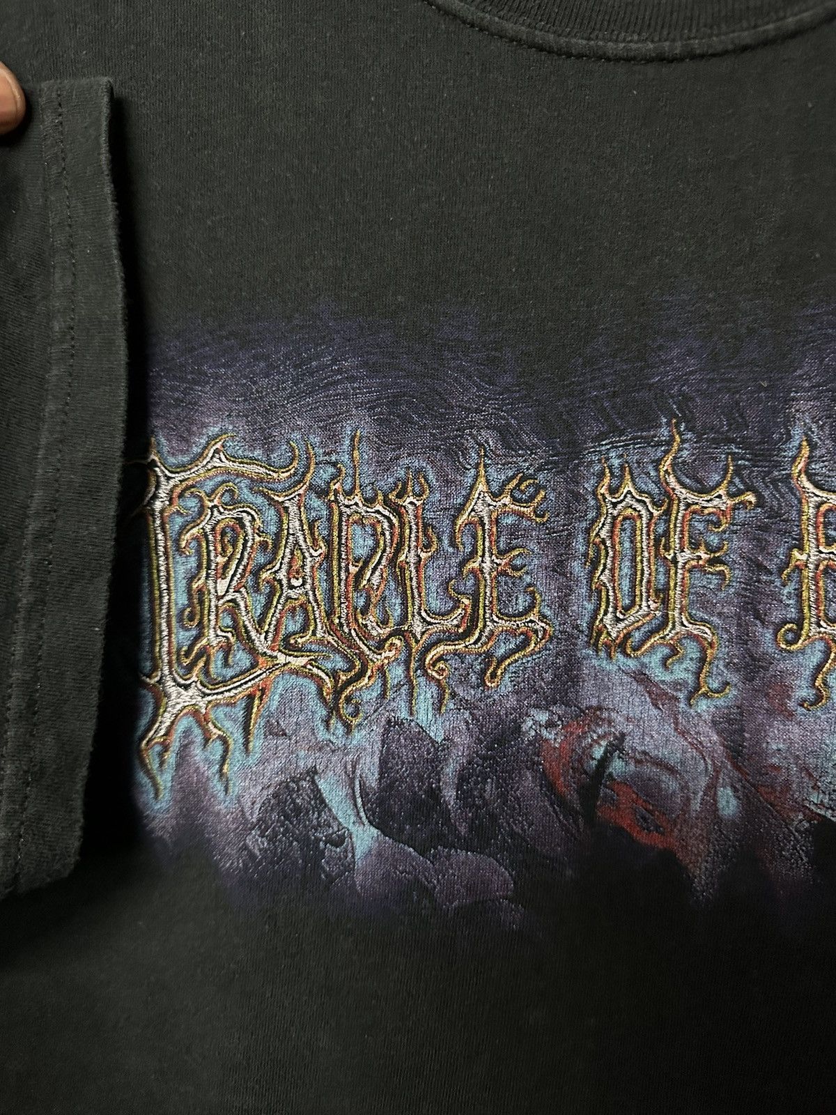 Band Tees Vintage Cradle Of Filth Nymphetamine Embroidery Faded Tee Size US L / EU 52-54 / 3 - 5 Thumbnail