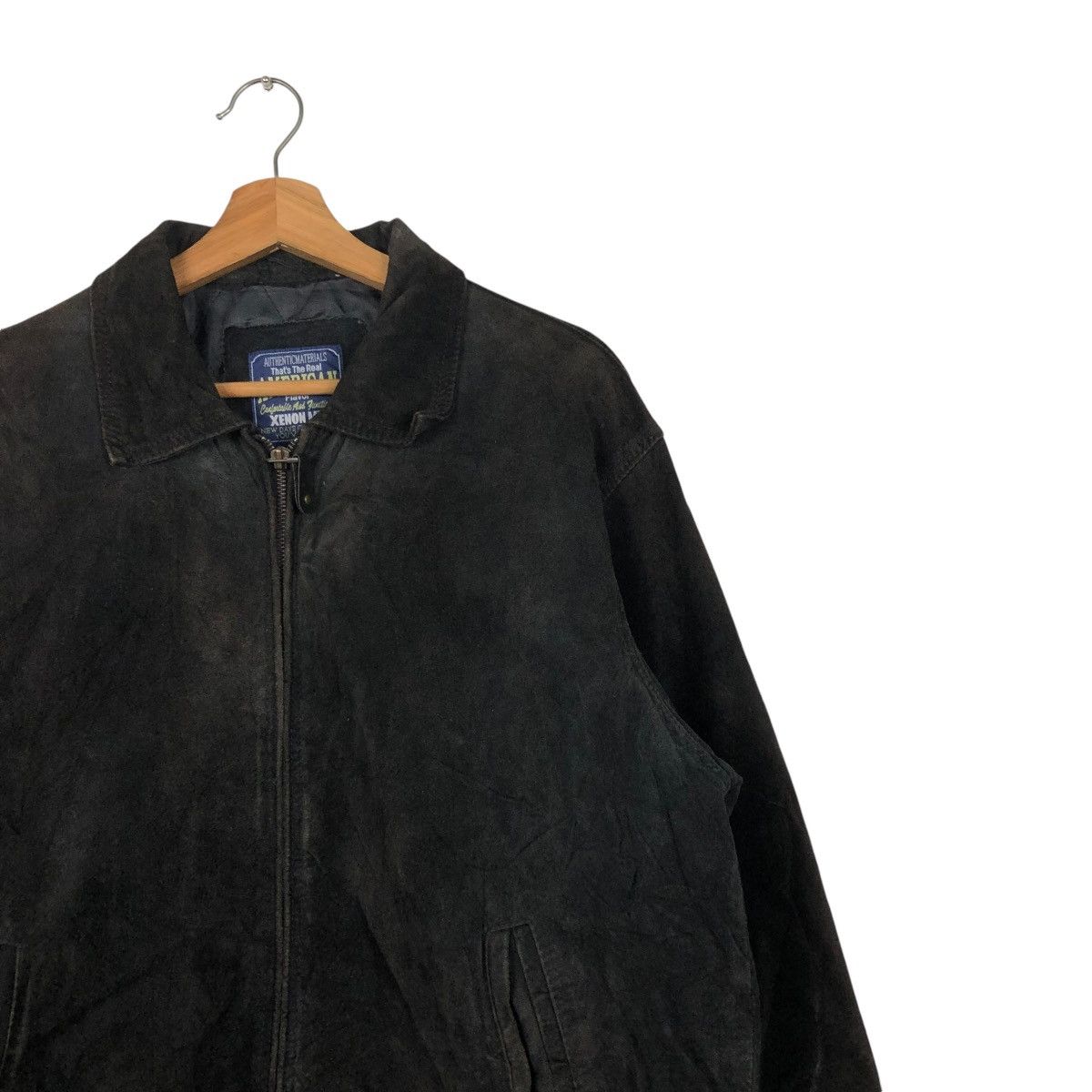 Japanese Brand 🔥VINTAGE GENUINE LEATHER JACKET XENON MEN ISSEY MIYAKE Size US L / EU 52-54 / 3 - 8 Thumbnail