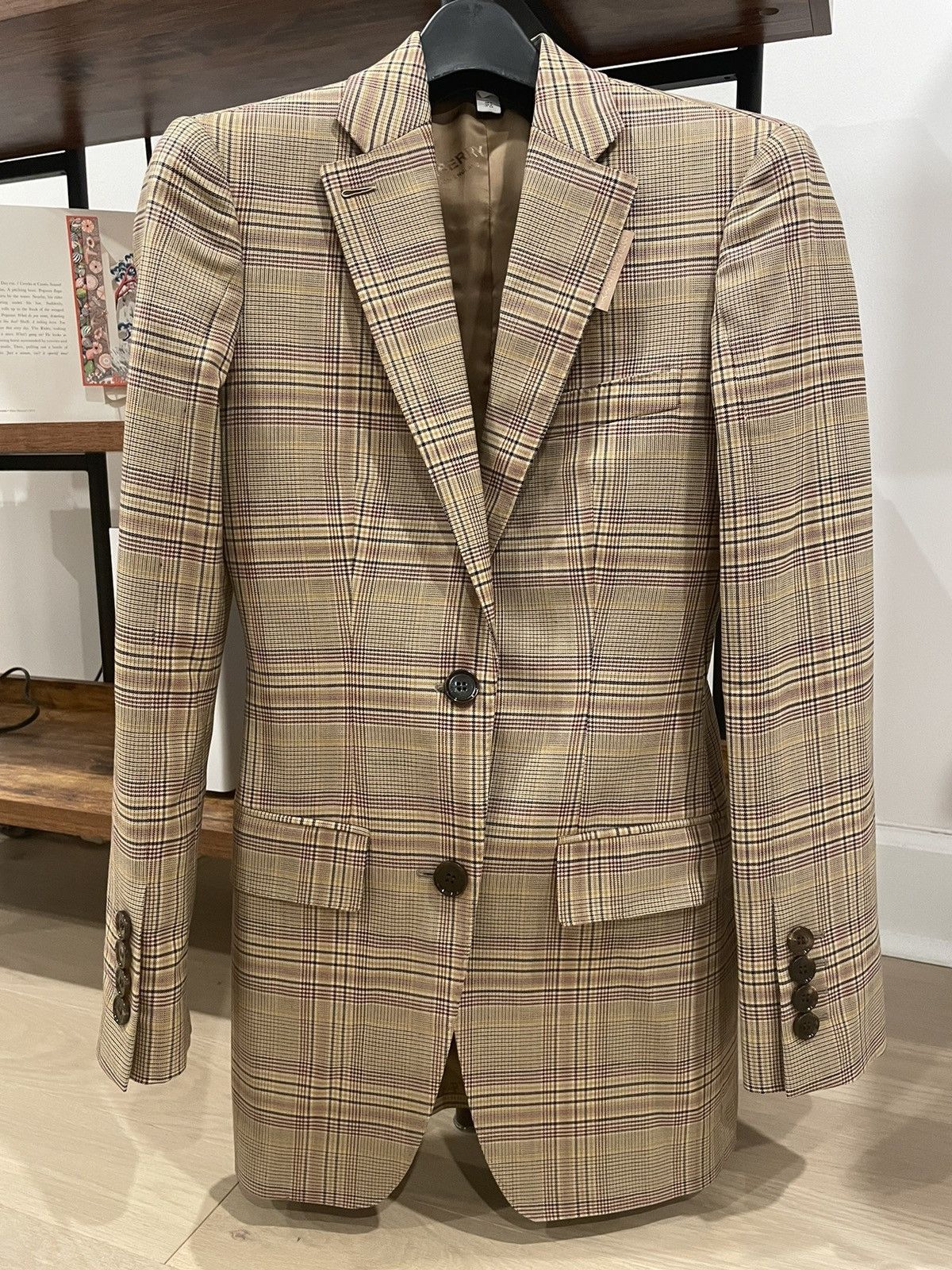 Burberry Burberry Dark Honey Tailored Blazer Size XS / US 0-2 / IT 36-38 - 6 Thumbnail