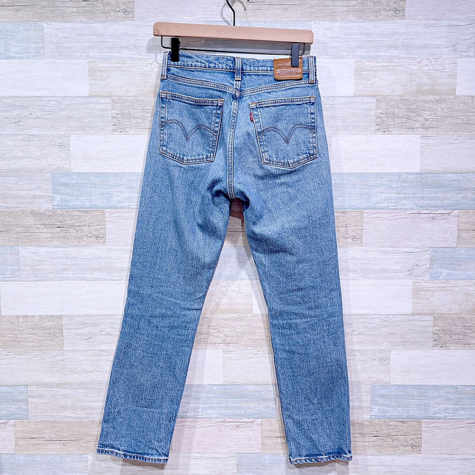 Levi's Levis Premium Wedgie Straight Fit Jeans Womemns 25 Size 25" / US 0 / IT 36 - 4 Thumbnail