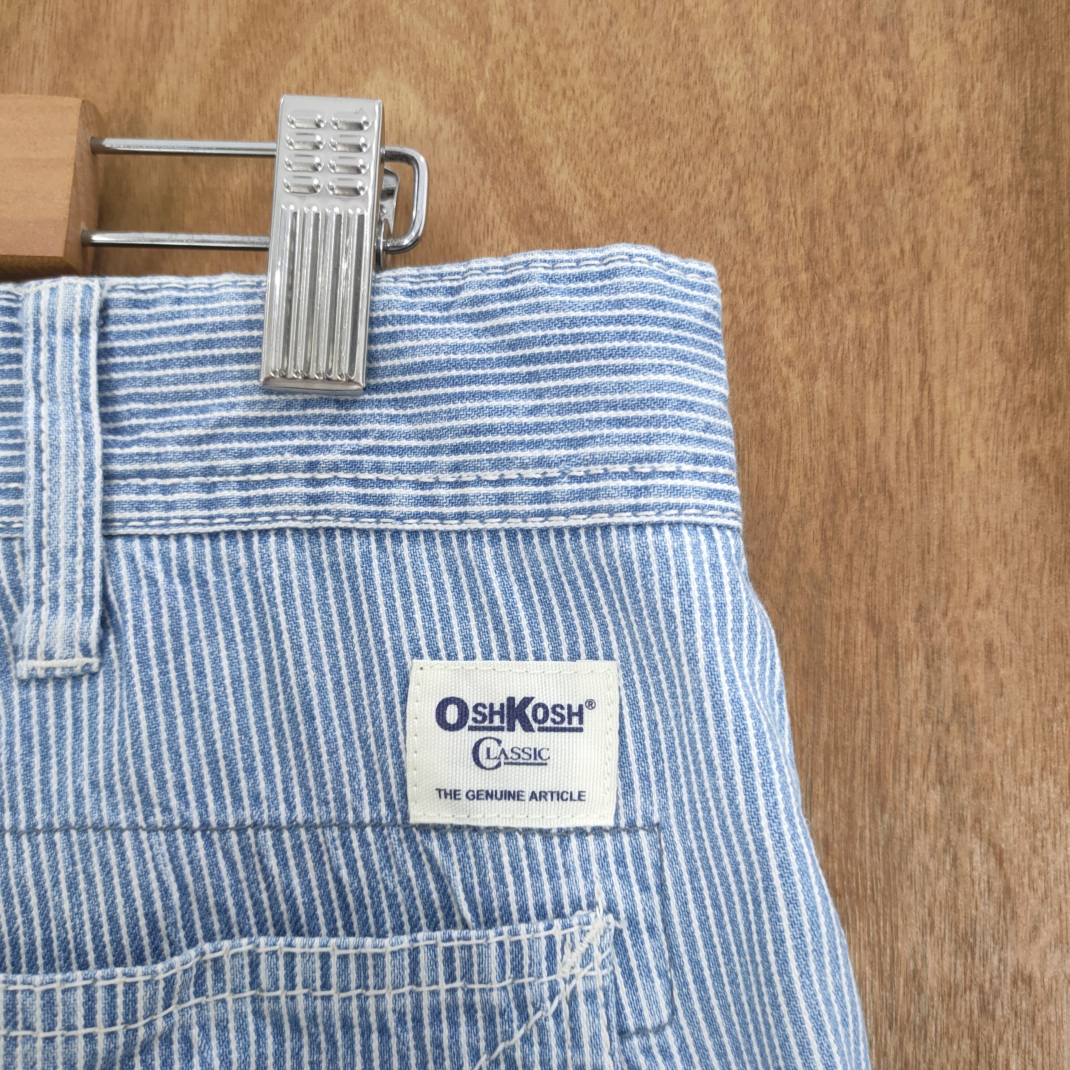 Oshkosh VINTAGE OSHKOSH HICKORY STRIPE CARGO PANTS Size US 34 / EU 50 - 3 Thumbnail