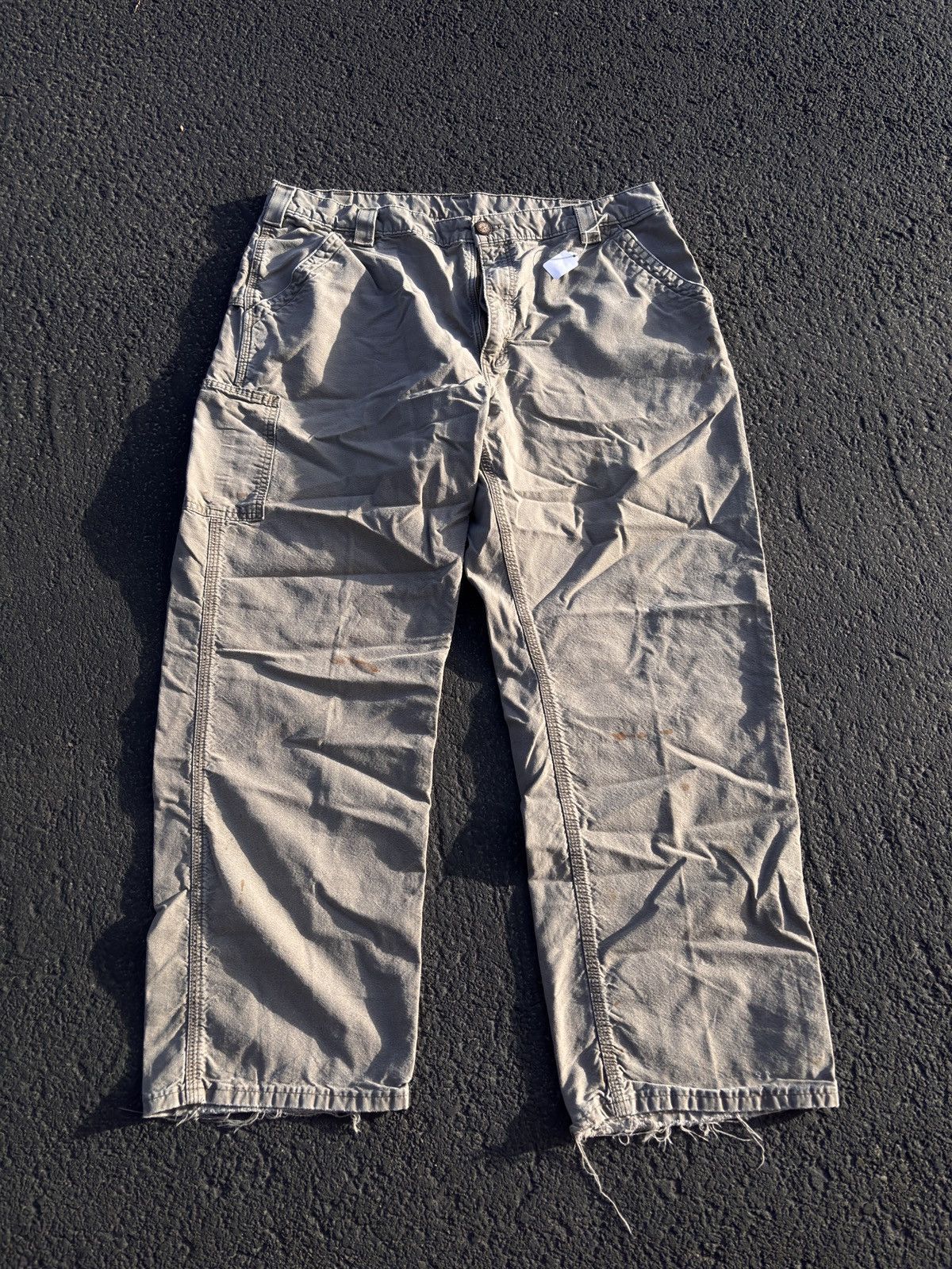 Carhartt × Vintage Vintage Carhartt Carpenter Dungaree Fit Pants Beige Size US 40 / EU 56 - 1 Thumbnail