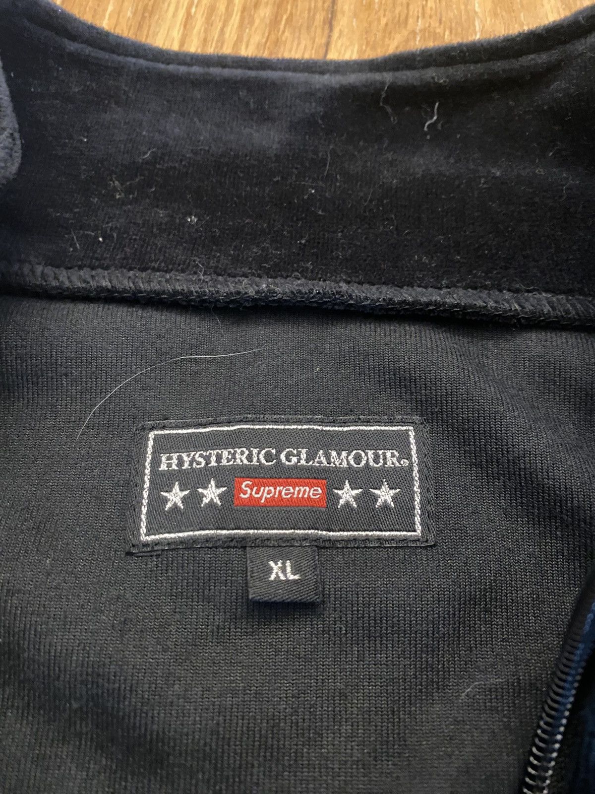 Hysteric Glamour × Supreme SUPREME X HYSTERIC GLAMOUR Velour Track Jacket Size US XL / EU 56 / 4 - 3 Thumbnail