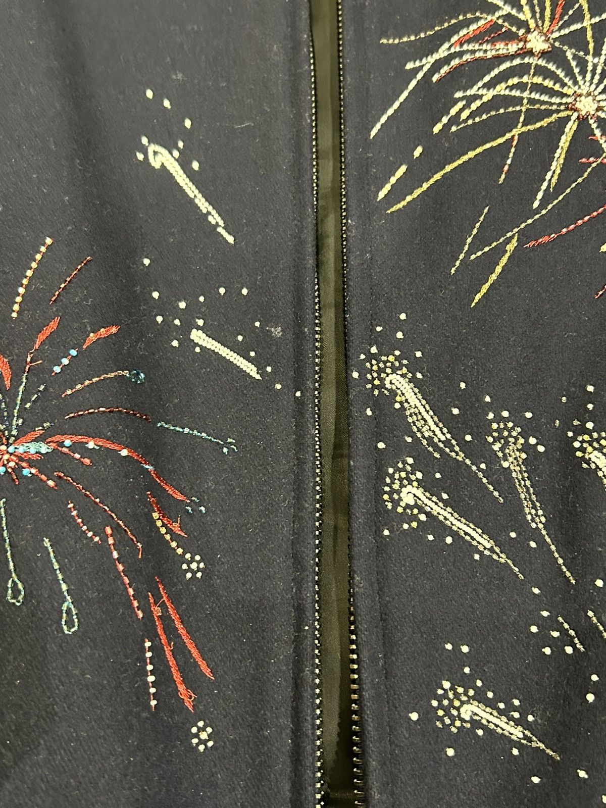 Valentino Valentino Fireworks Embroidered Varsity Jacket Size US L / EU 52-54 / 3 - 4 Thumbnail