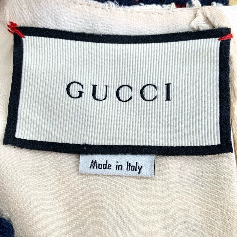 Gucci GucciDouble G pearl buckle beige lace small fragrance dress Size S / US 4 / IT 40 - 5 Thumbnail