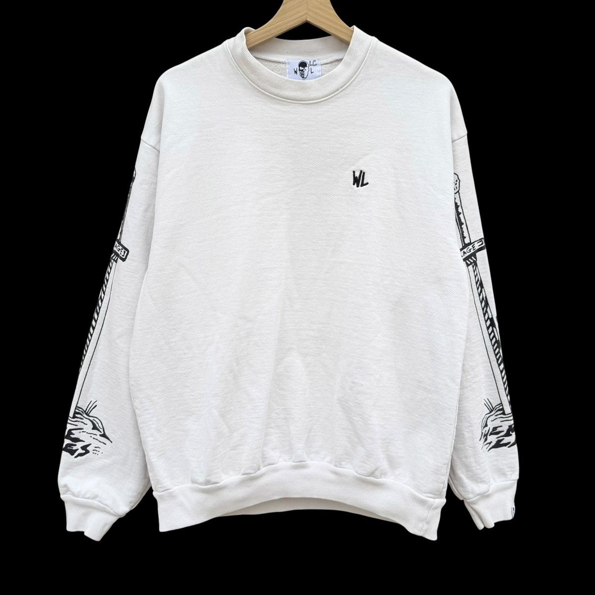 Warren Lotas Warren Lotas “Here Lies” Crosses Crewneck Sweatshirt Medium Size US M / EU 48-50 / 2 - 1 Thumbnail