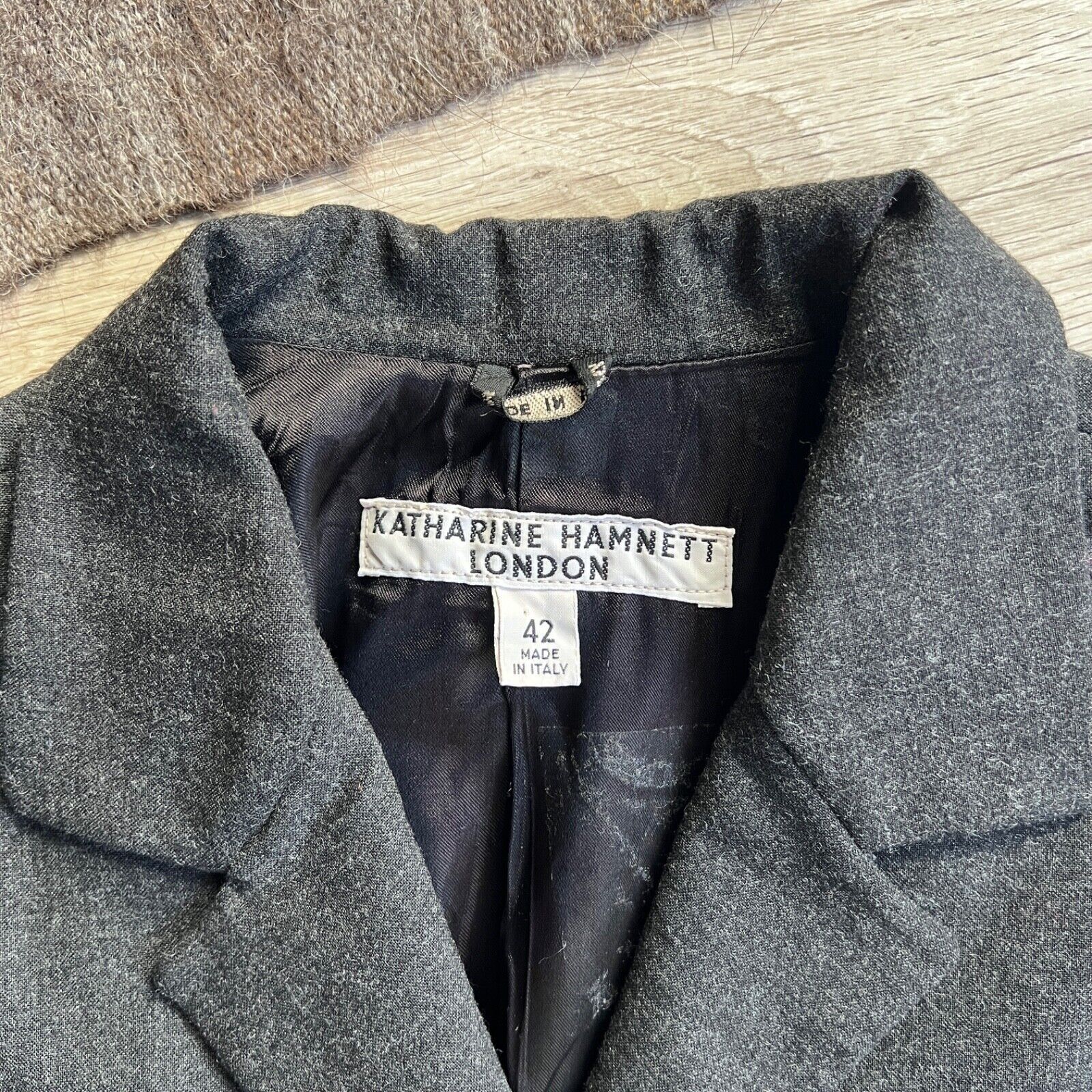 Katharine Hamnett London Katharine Hamnett Vintage Wool Blazer Jacket 8859AC Size S / US 4 / IT 40 - 4 Thumbnail