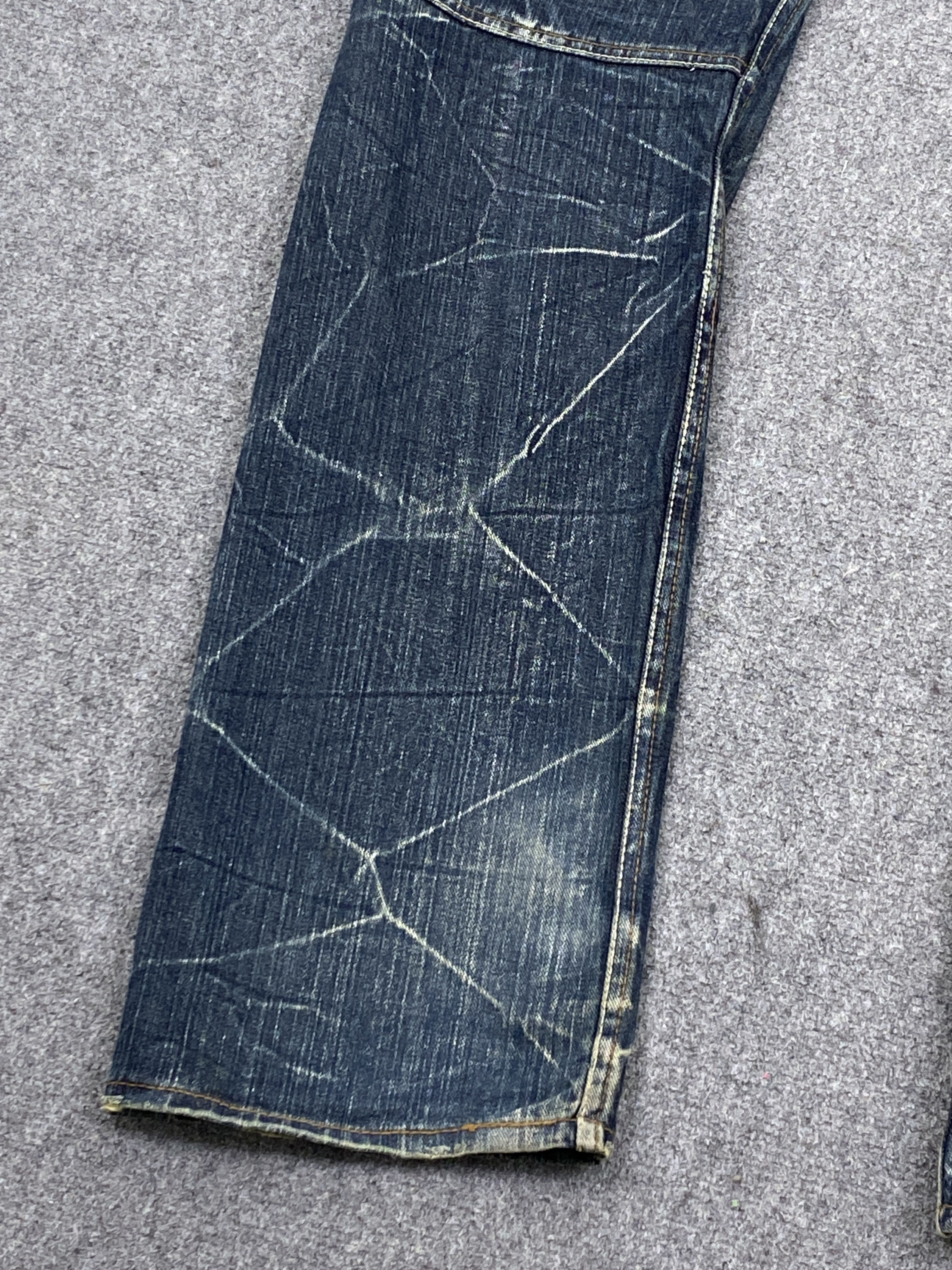 If Six Was Nine Vintage Dominates Handcrafted Double Waist Jeans DP2726 Size US 33 - 19 Thumbnail