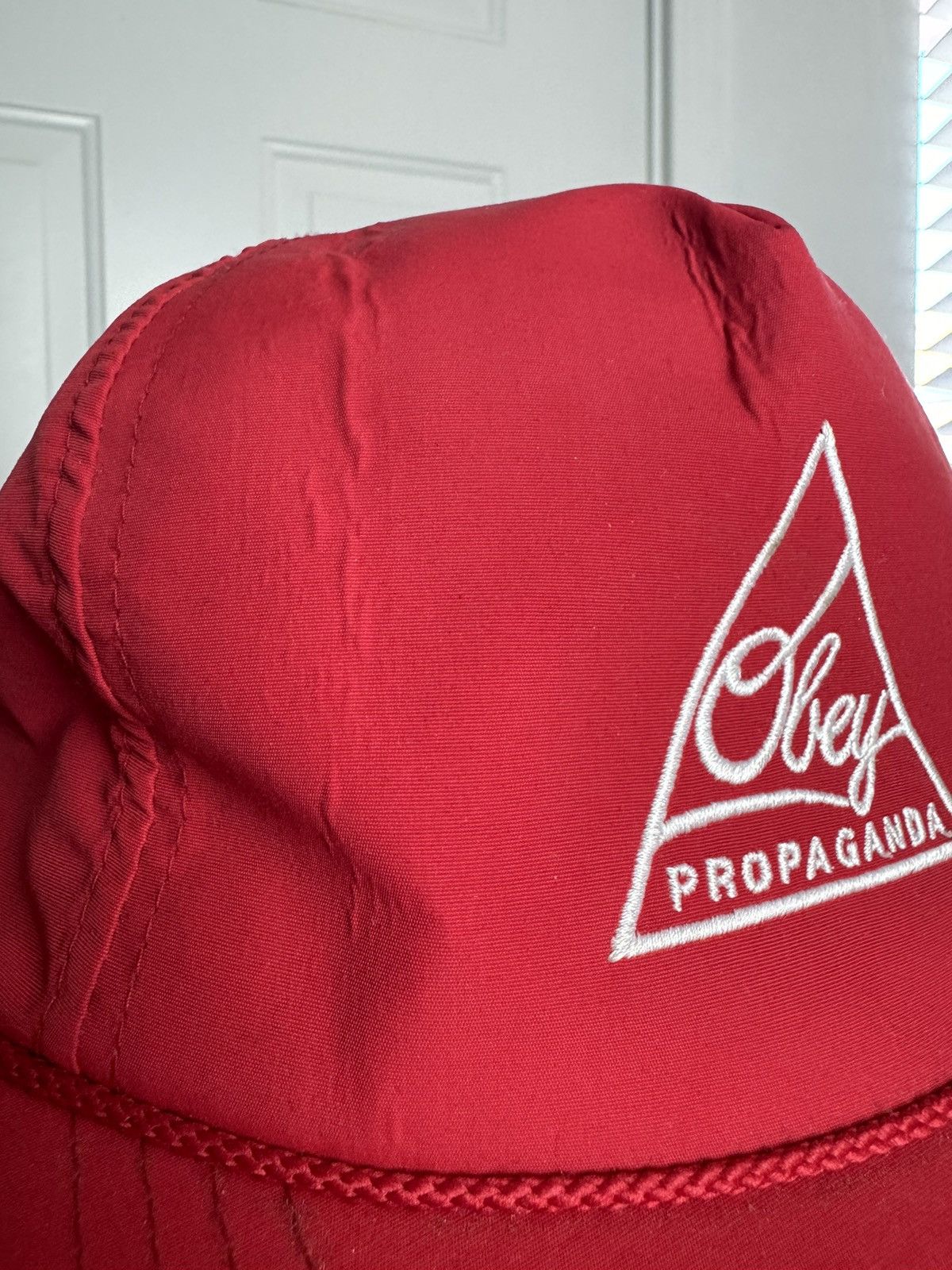 Obey Obey Propaganda Red 5-Panel Cap - Rare Sample Size ONE SIZE - 8 Thumbnail