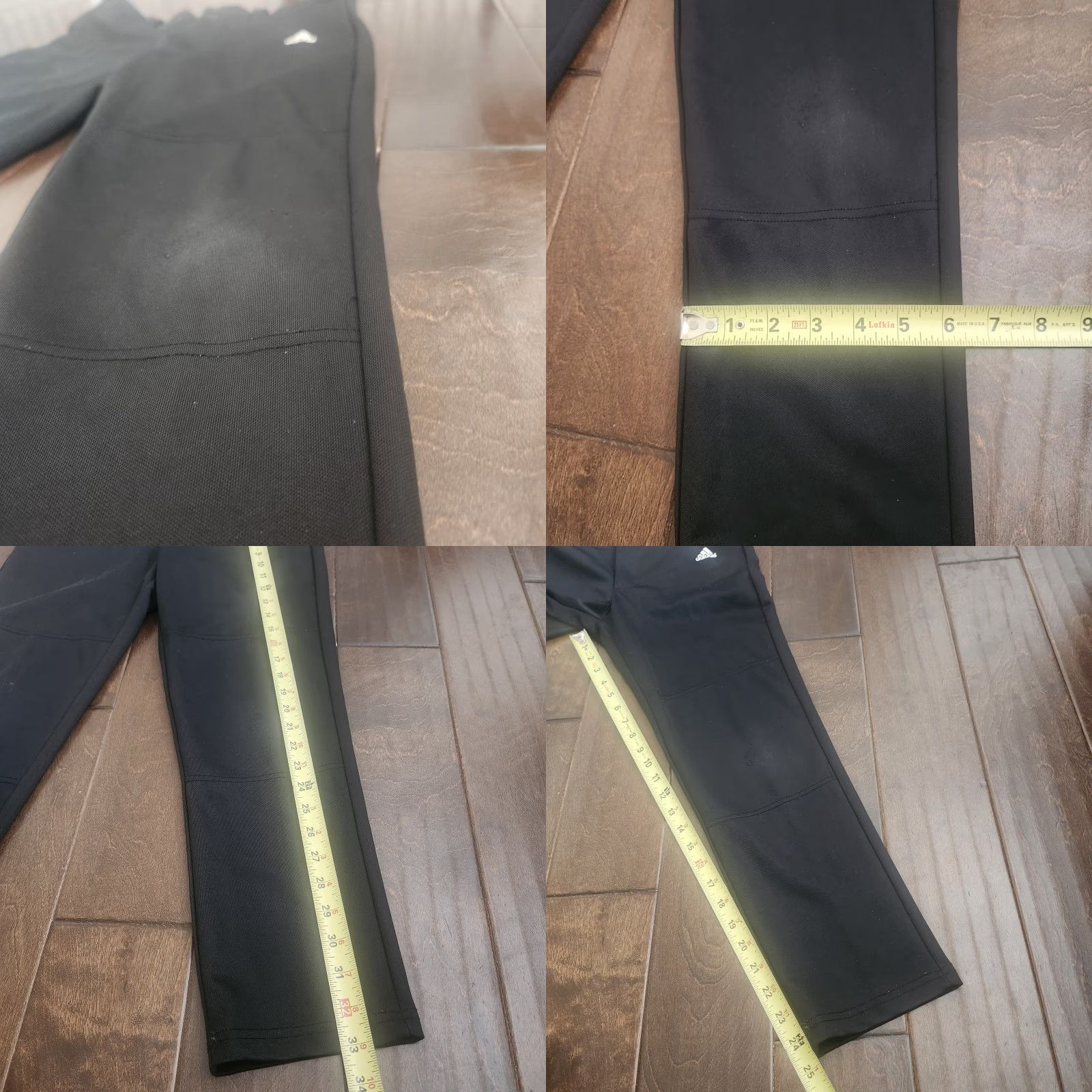 Adidas Adidas Climalite Mens Medium Black Athletic Training Pants Cropped Inseam Size US 31 - 8 Thumbnail