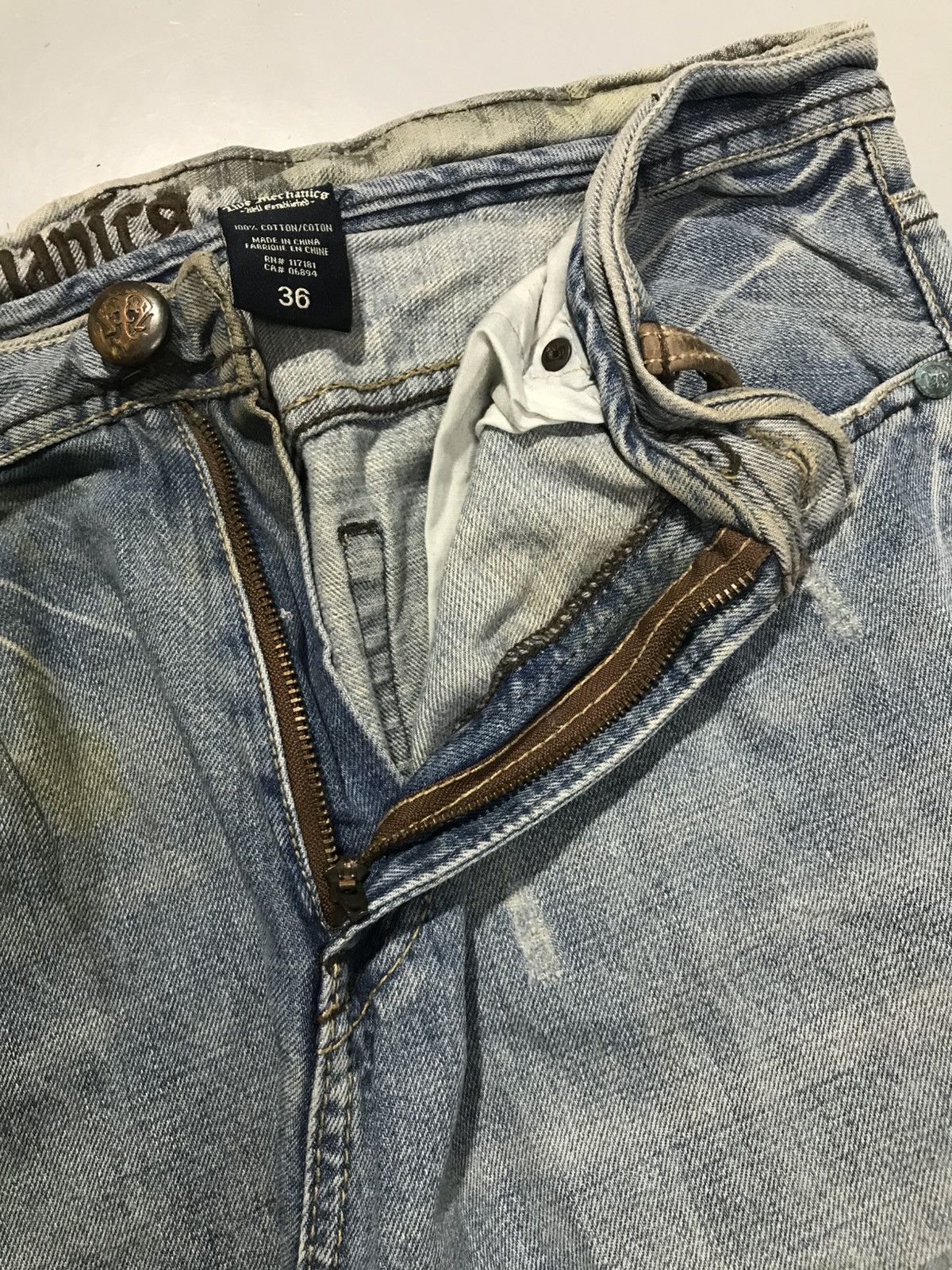 Southpole Vintage live rechanics embroidered denim Size US 36 / EU 52 - 5 Thumbnail