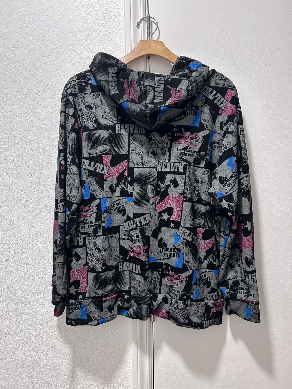 Hysteric Glamour “Ecrire “ Hysteric glamor style over print zip up AOP punk Size US XL / EU 56 / 4 - 2 Thumbnail
