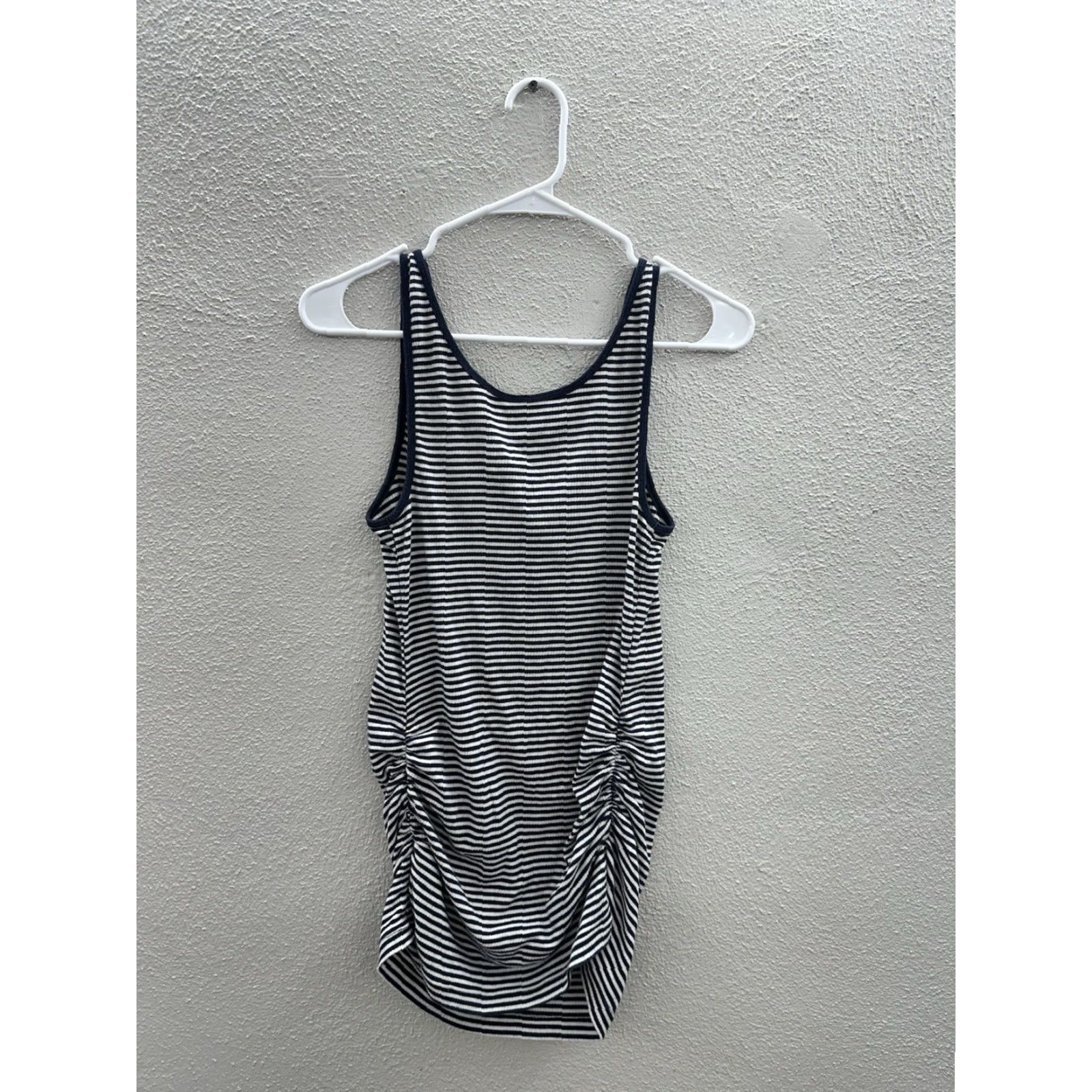 Old Navy Old Navy Maternity Tank Top Womens Blue White Stripped Size M Medium Sleeveless Cotton Spandex Knit Casual Easy Care Regular Pullover Scoop Neck Size M / US 6-8 / IT 42-44 - 6 Thumbnail