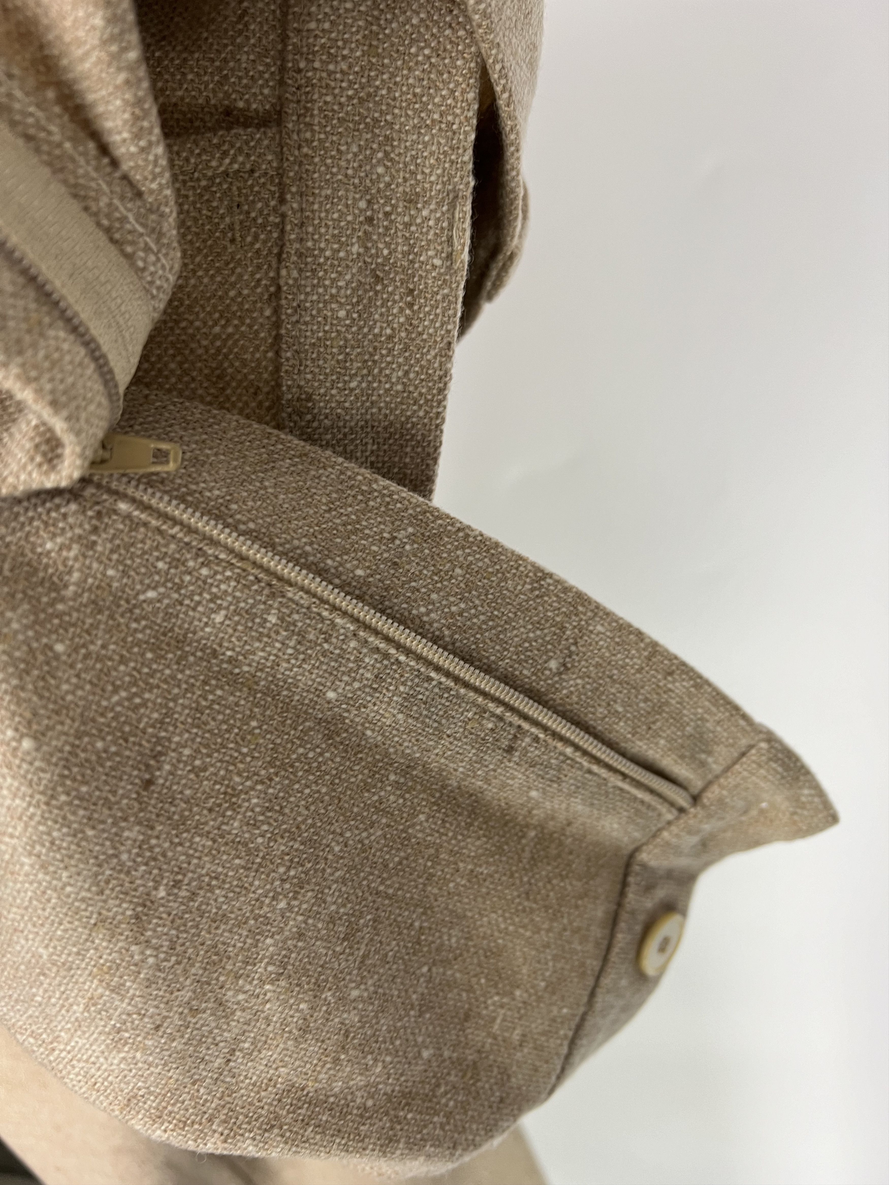 Brunello Cucinelli Gunex by Brunello Cucinelli Beige Wool Cashmere Pants US10 Size 32" / US 10 / IT 46 - 10 Thumbnail
