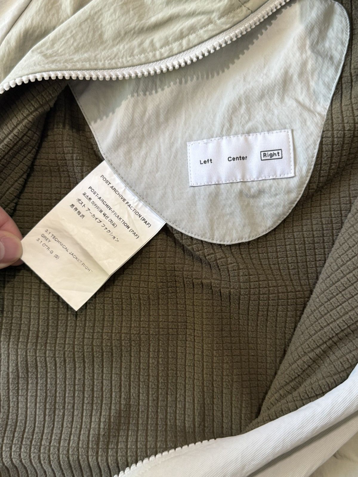 POST ARCHIVE FACTION (PAF) Post Archive Faction 3.1 Right Technical Jacket Size US S / EU 44-46 / 1 - 3 Thumbnail