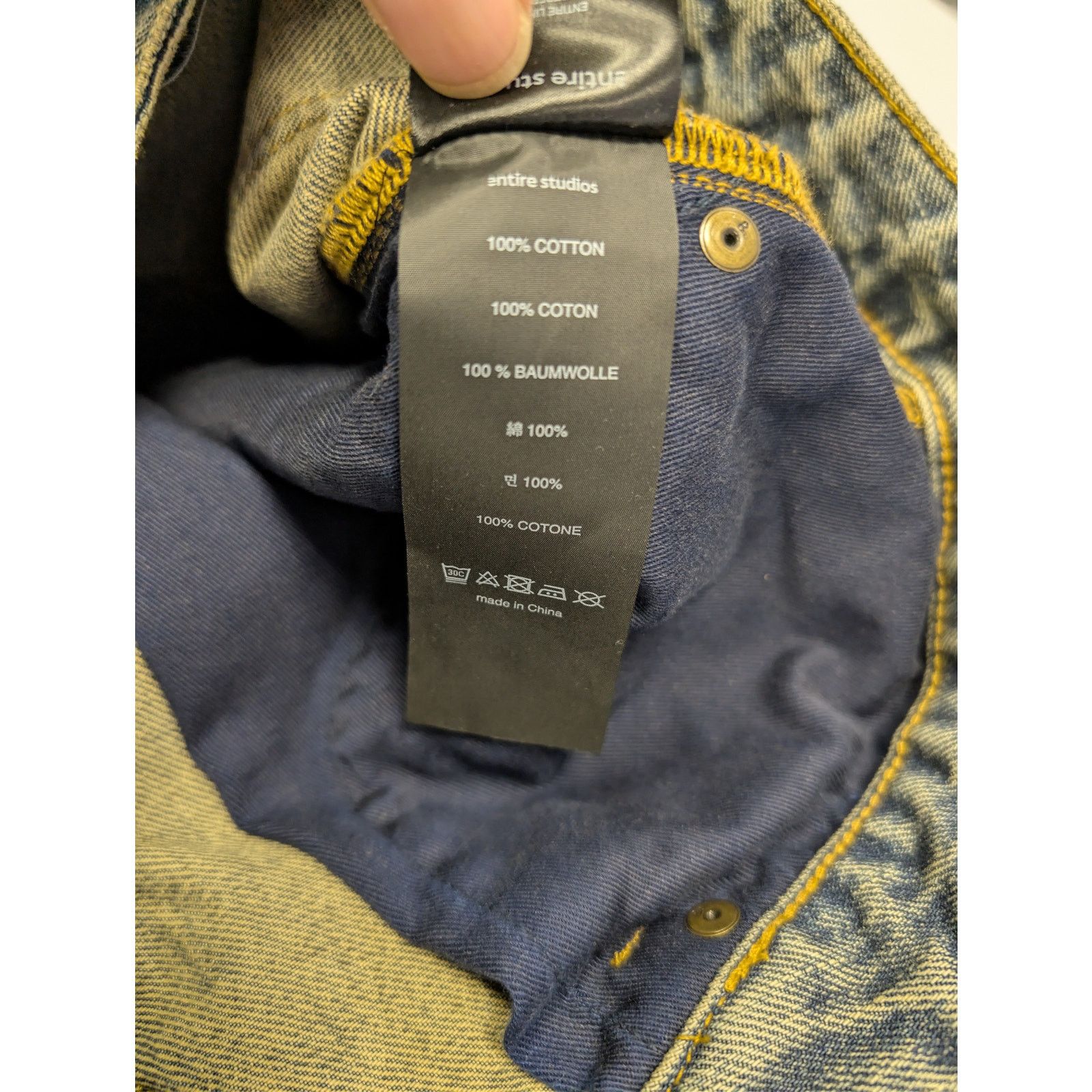 Entire Studios o1rshd1 Slim-Flared Denim Jeans in Blue Size US 34 / EU 50 - 20 Thumbnail