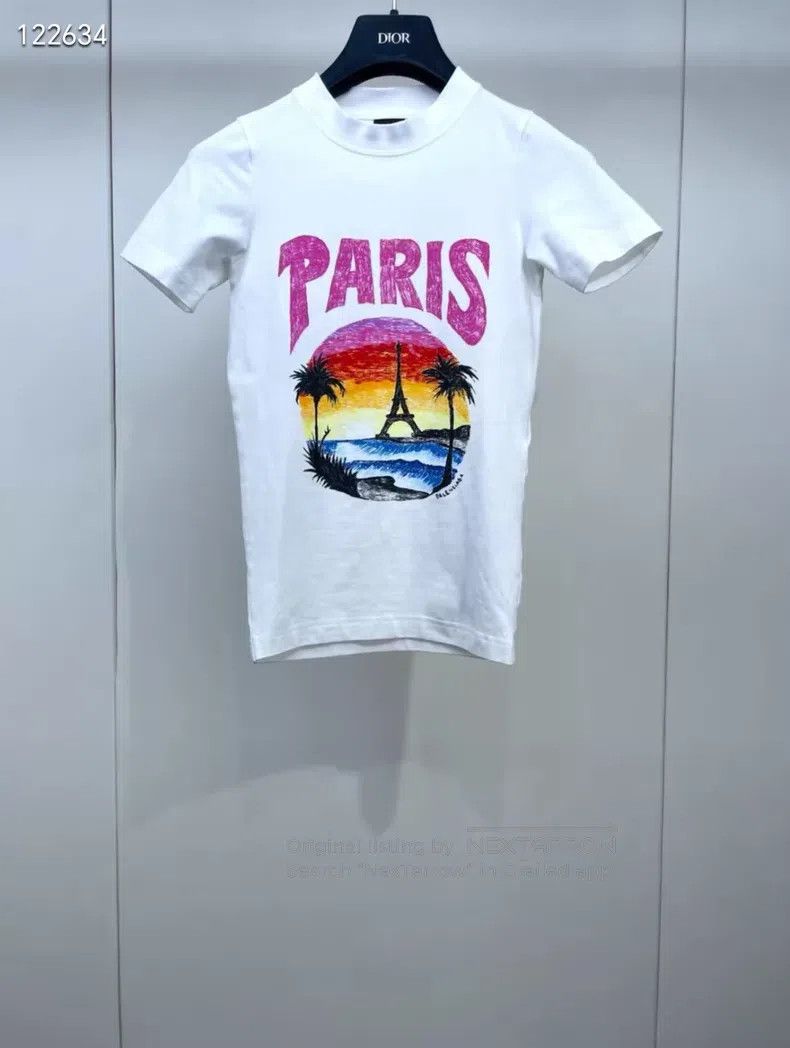 Balenciaga Balenciaga Vacation style PARIS slim fit T-shirt Size XS / US 0-2 / IT 36-38 - 1 Thumbnail
