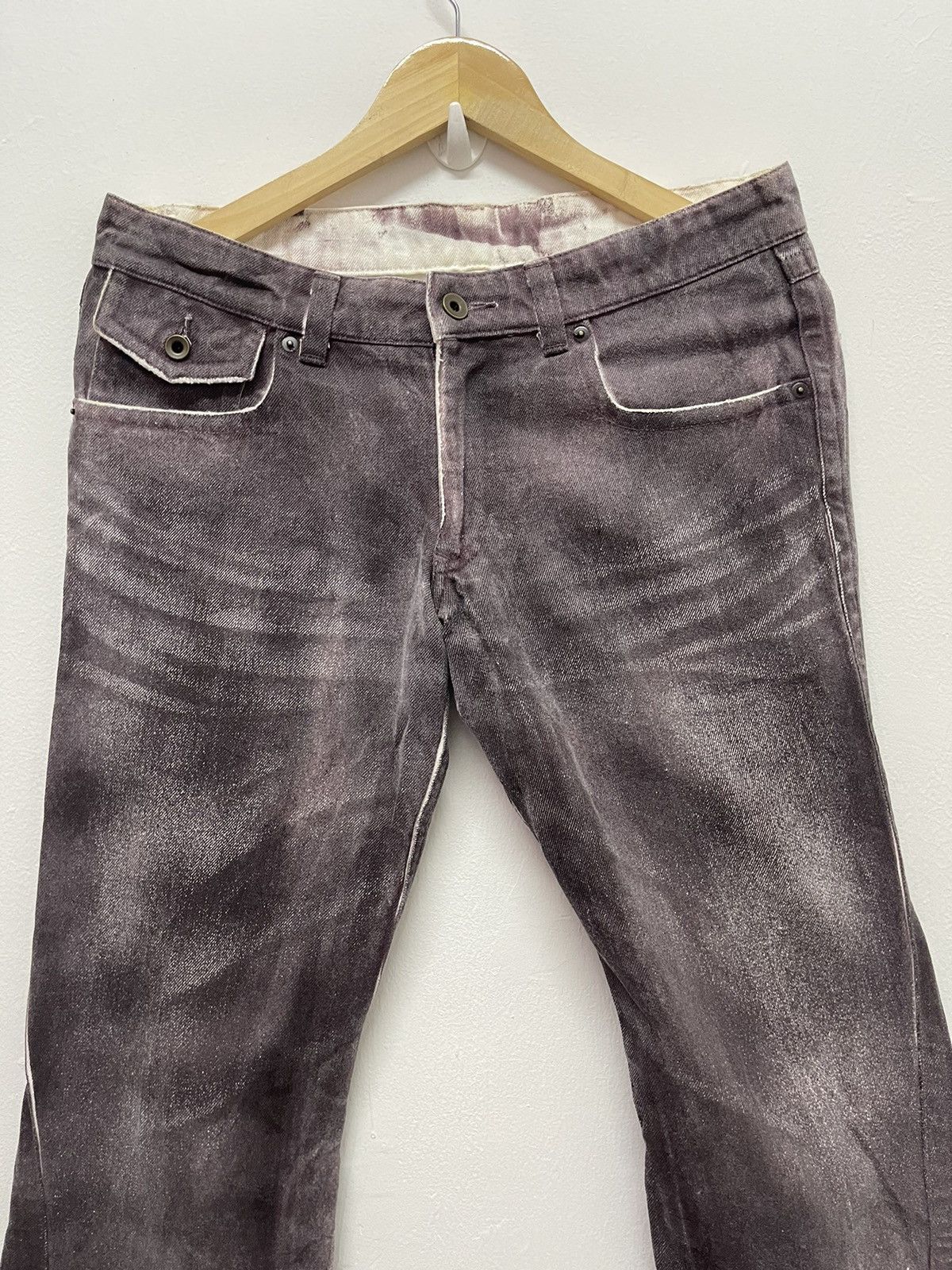 Japanese Brand Vintage Flare Denim Splatter Design Streetwear Ppfm Size US 30 / EU 46 - 3 Thumbnail