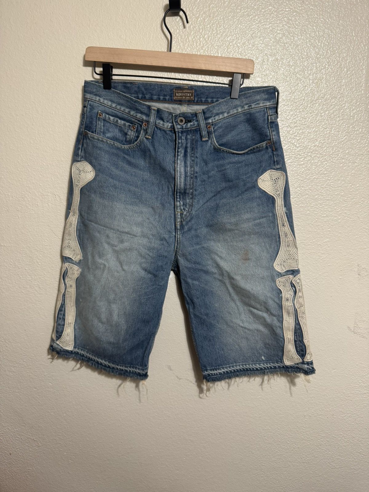 Kapital 14OZ DENIM 5P SHORTS (BONE) - Indigo