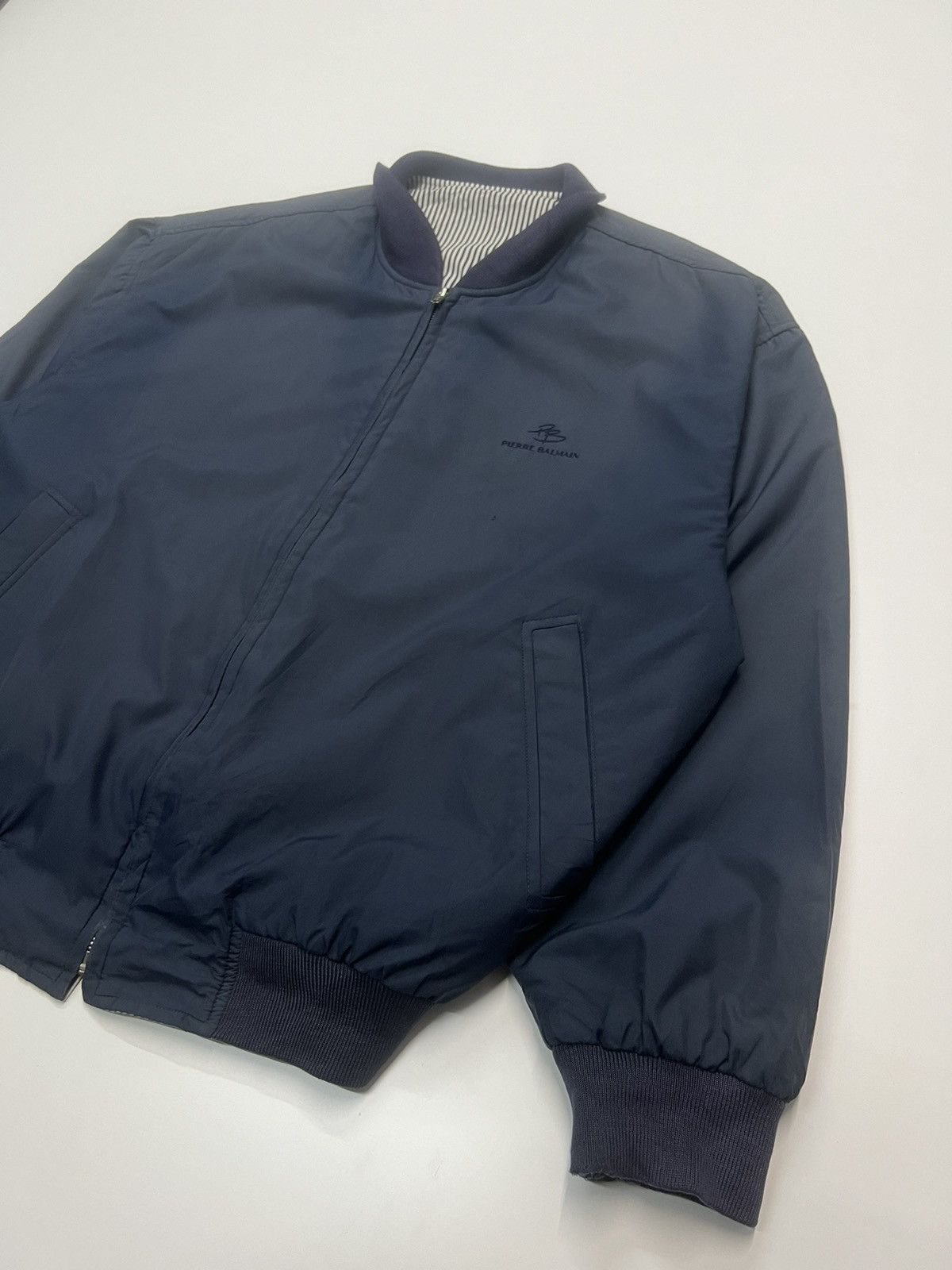 Pierre Balmain 🔥AUTHENTIC PIERRE BALMAIN BOMBER JACKET REVERSIBLE Size US L / EU 52-54 / 3 - 3 Thumbnail