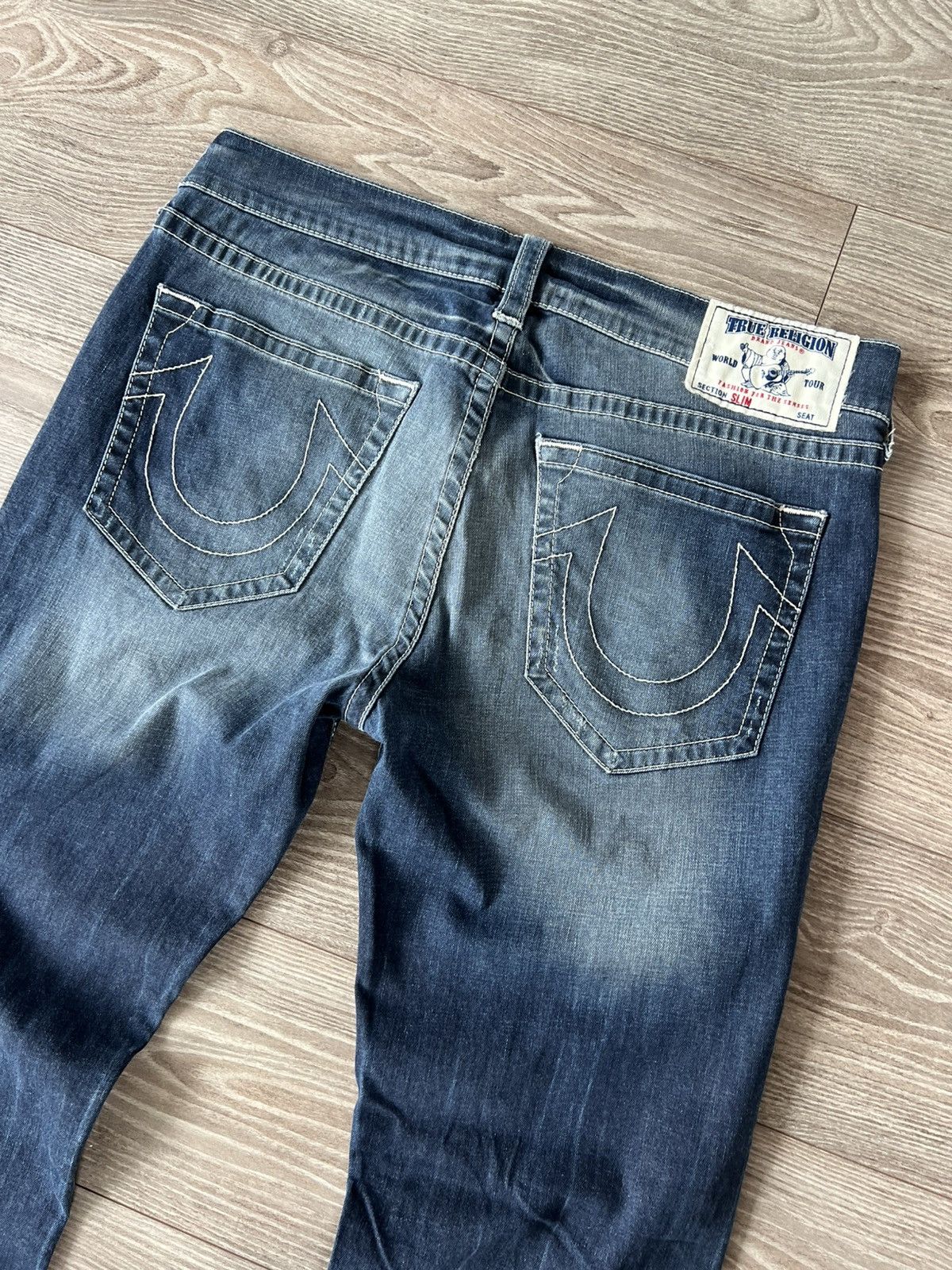 Rap Tees × True Religion × Vintage True Religion Made in Mexico Loose /Slim Bobby Denim Jeans Size US 35 - 8 Thumbnail