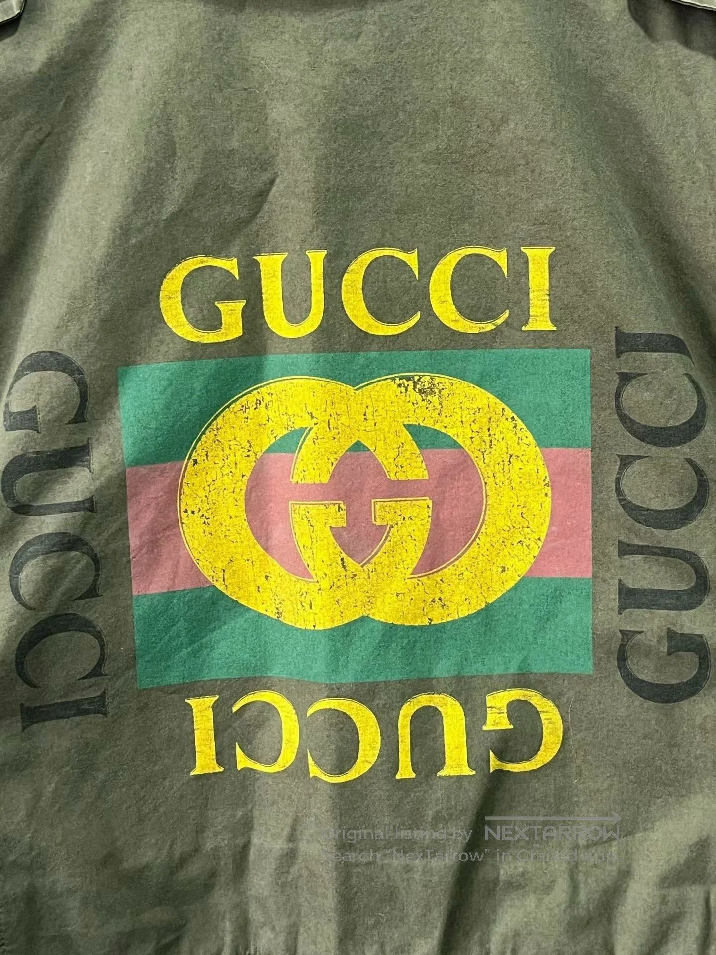 Gucci gucci m65 jacket with red green stripes. Size US L / EU 52-54 / 3 - 5 Thumbnail
