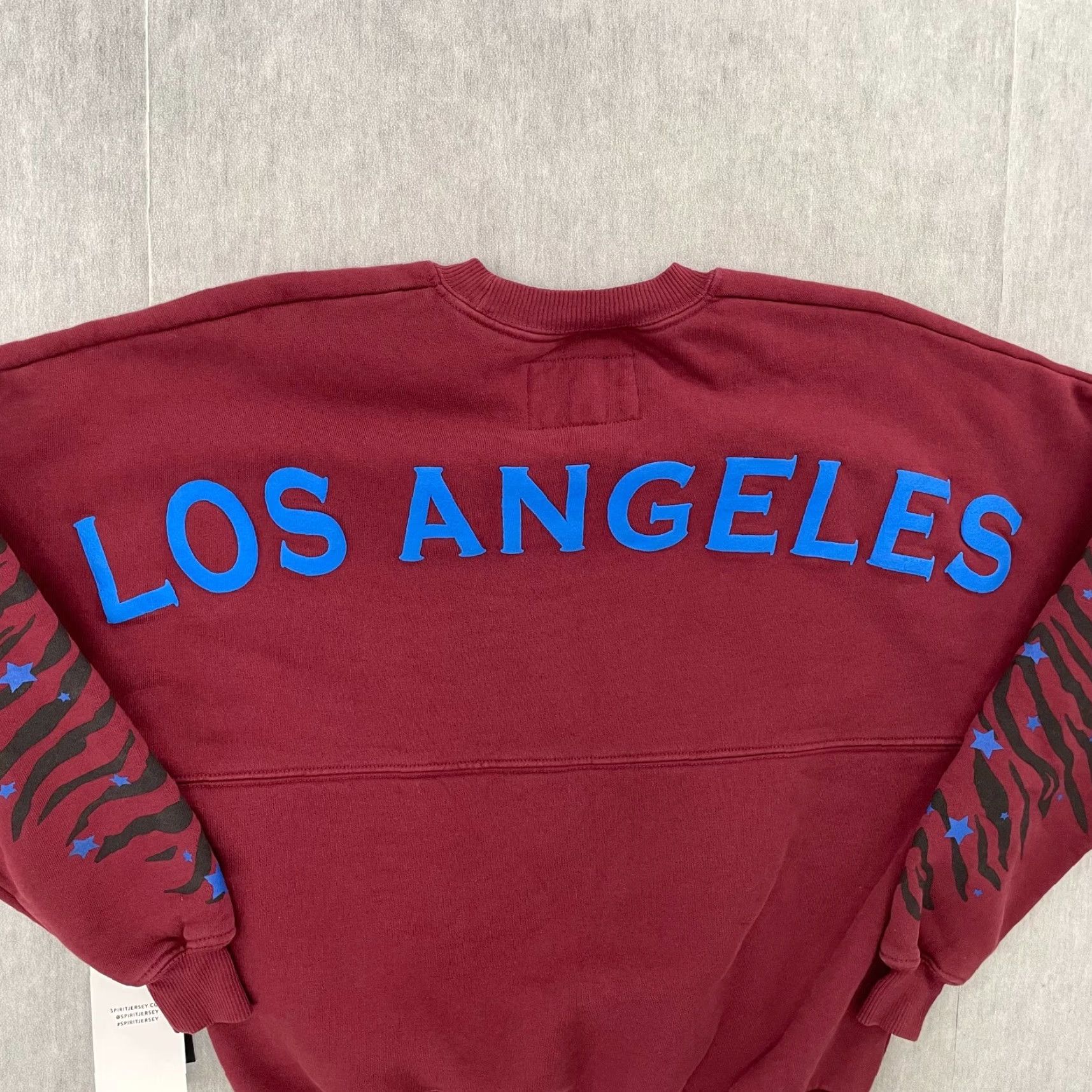 ESPIRIT VINTAGE Spirit Jersey Sweater Unisex Adults Pullover Fleece Red City Stars Tiger Stripes XS Men Women Size US M / EU 48-50 / 2 - 3 Thumbnail