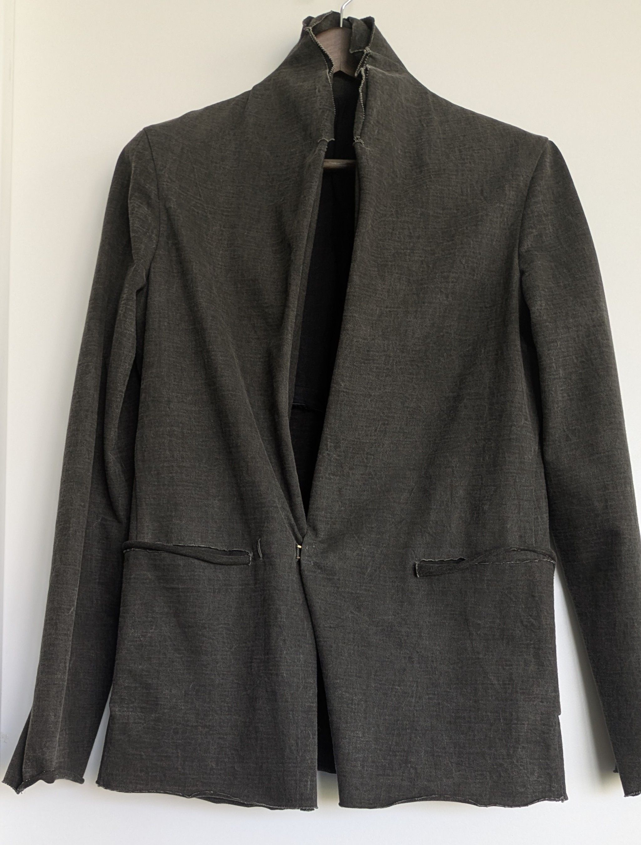 Ma+ Ma+ Double Layer Stand Collar Blazer Size 48S - 1 Thumbnail