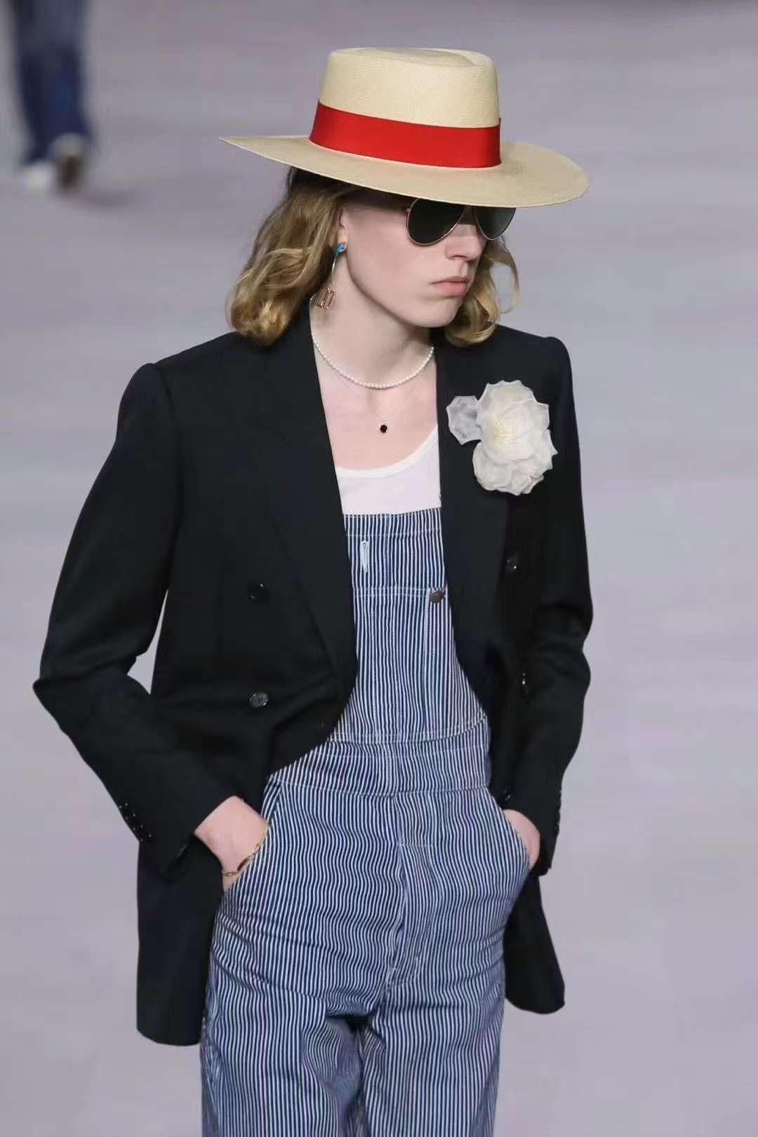 Celine CELINE BY HEDI SLIMANE 20SS HICKORY STRIPE OVERALLS Size US 28 / EU 44 - 5 Thumbnail