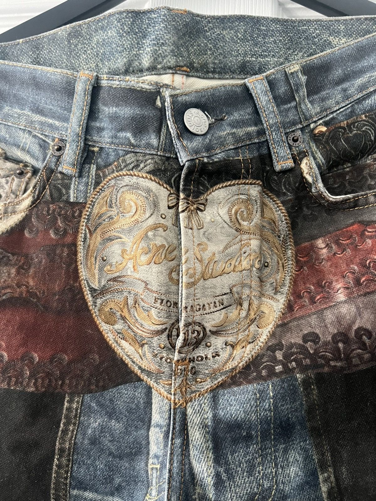 Acne Studios Acne Studios Heart Buckle Denim Size US 30 / EU 46 - 3 Thumbnail