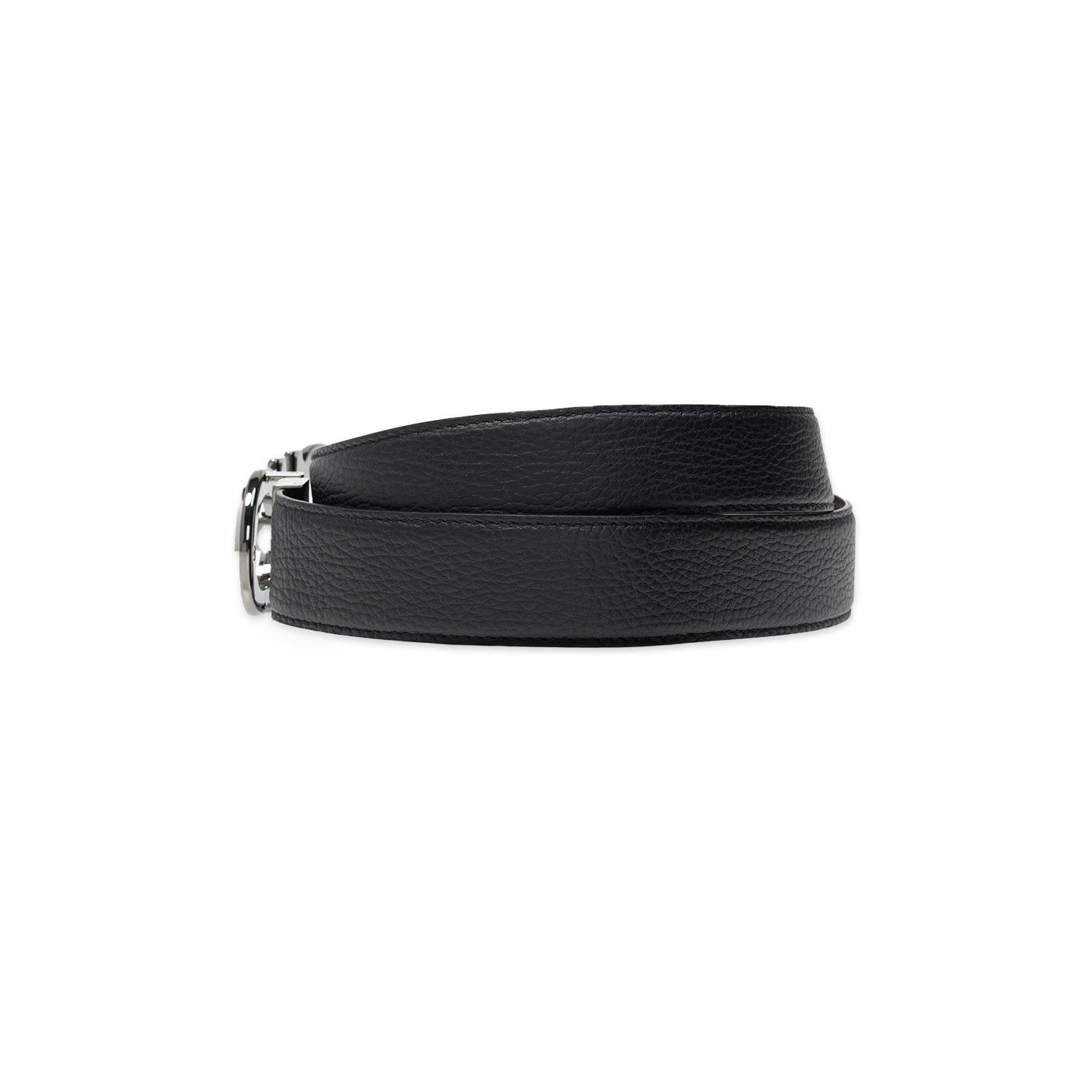 Salvatore Ferragamo FERRAGAMO Black Double Adjustable Reversible Monogram Belt N Size ONE SIZE - 2 Thumbnail