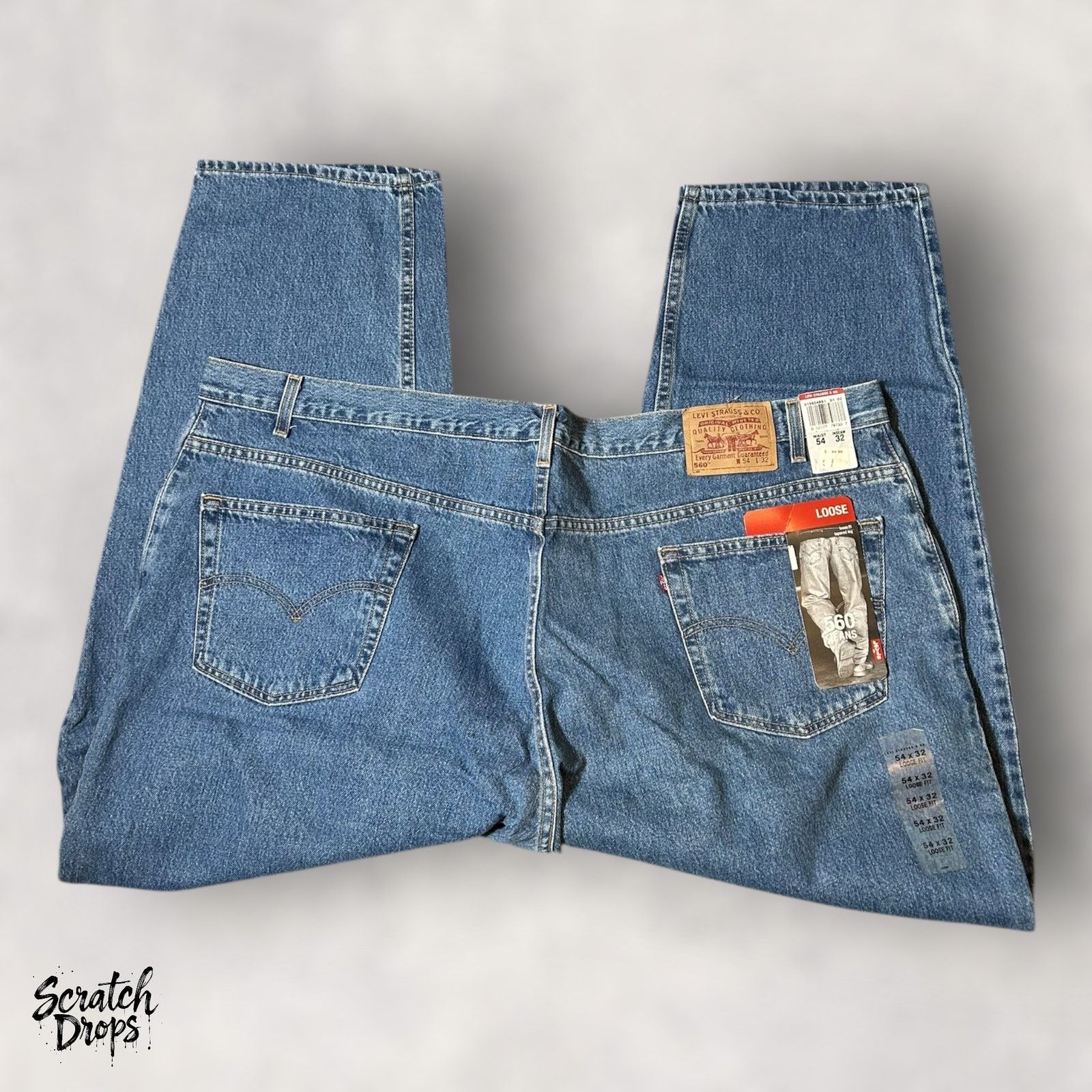 Levi's Levi's Men's 560 Loose Fit Tapered Leg Jeans W54 L32 Classic Size US 38 / EU 54 - 8 Thumbnail