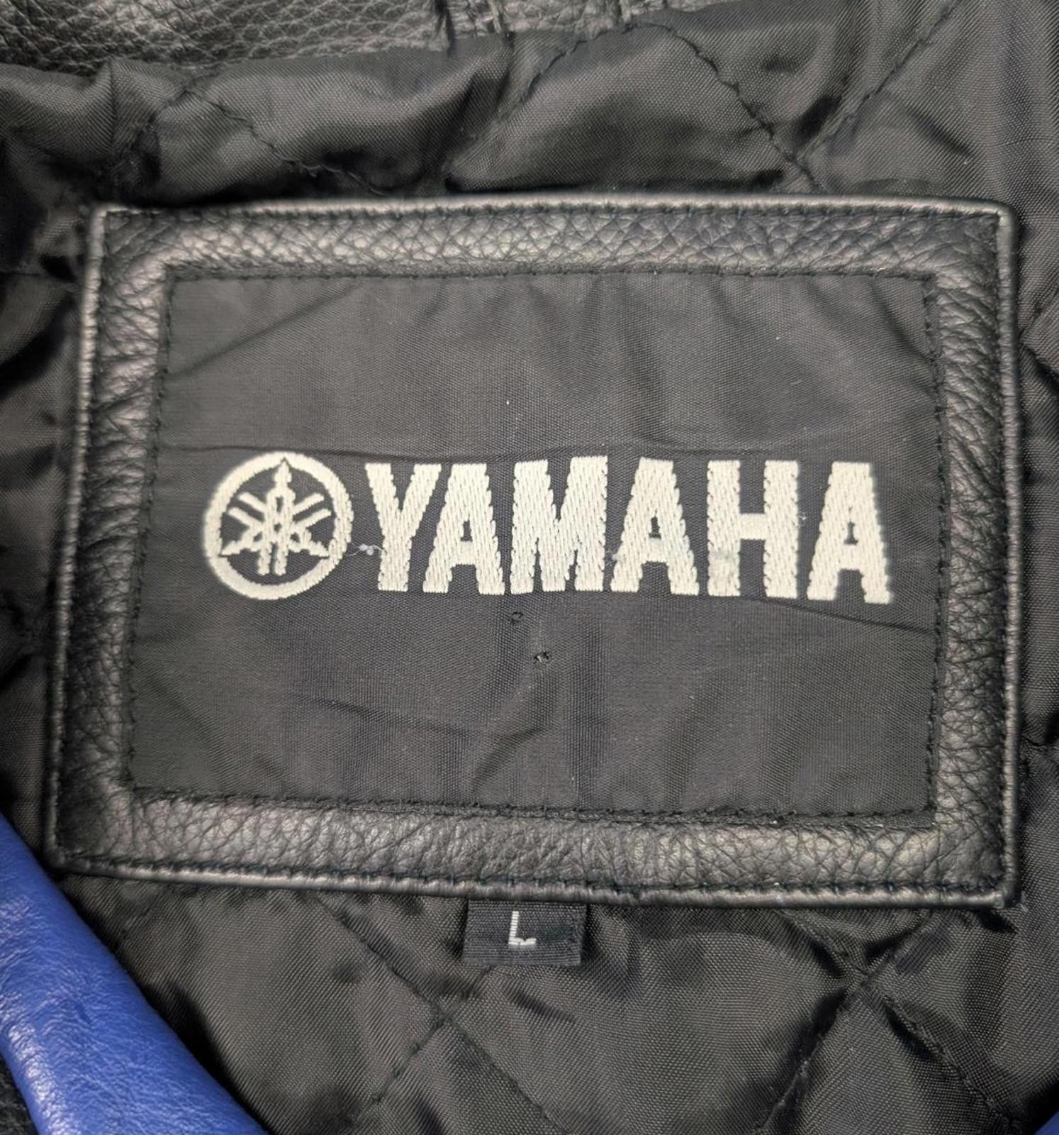 Yamaha Vintage 90s Yamaha Heavy Weight Black Leather Jacket Size US L / EU 52-54 / 3 - 2 Thumbnail