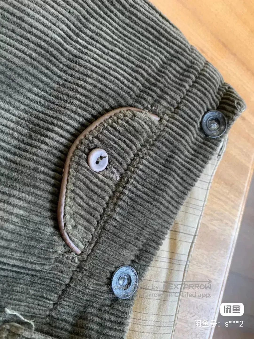 RRL Ralph Lauren corduroy straight leg pants in deep green. Size US 36 / EU 52 - 6 Thumbnail