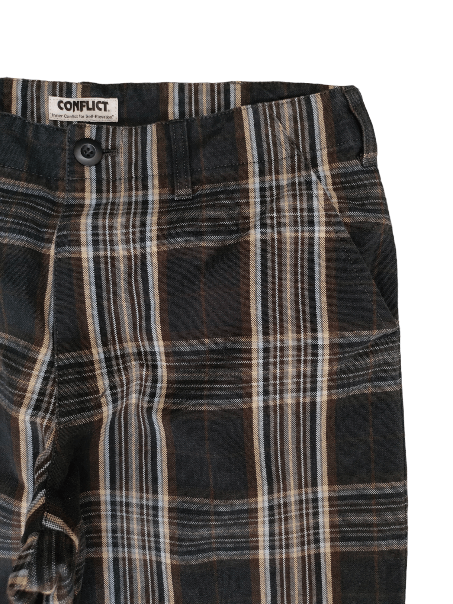 Comme des Garcons × Undercover Baggy Jeans Conflict Japan Checkered Double Knee Wide Leg Size US 32 / EU 48 - 3 Thumbnail