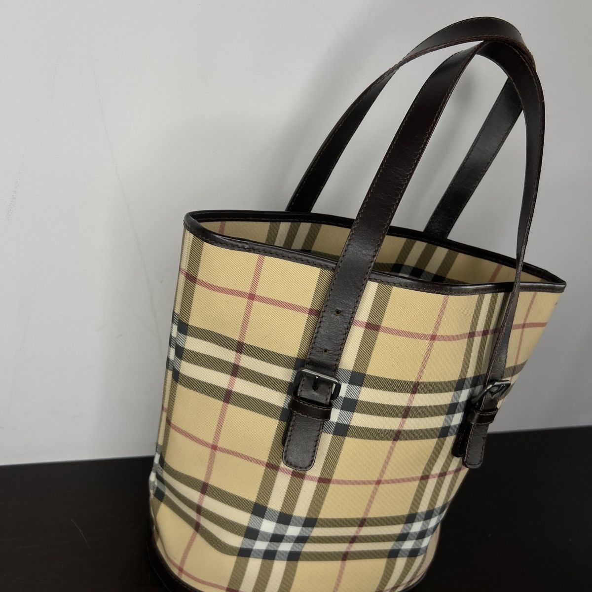 Burberry × Designer × Vintage Auth. Vintage Burberrys Shoulder Bucket bag Size ONE SIZE - 7 Thumbnail