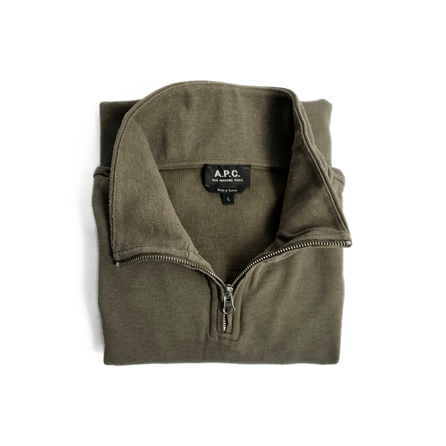 A.P.C. A.P.C. Half Zip Sweatshirt Size US L / EU 52-54 / 3 - 6 Thumbnail