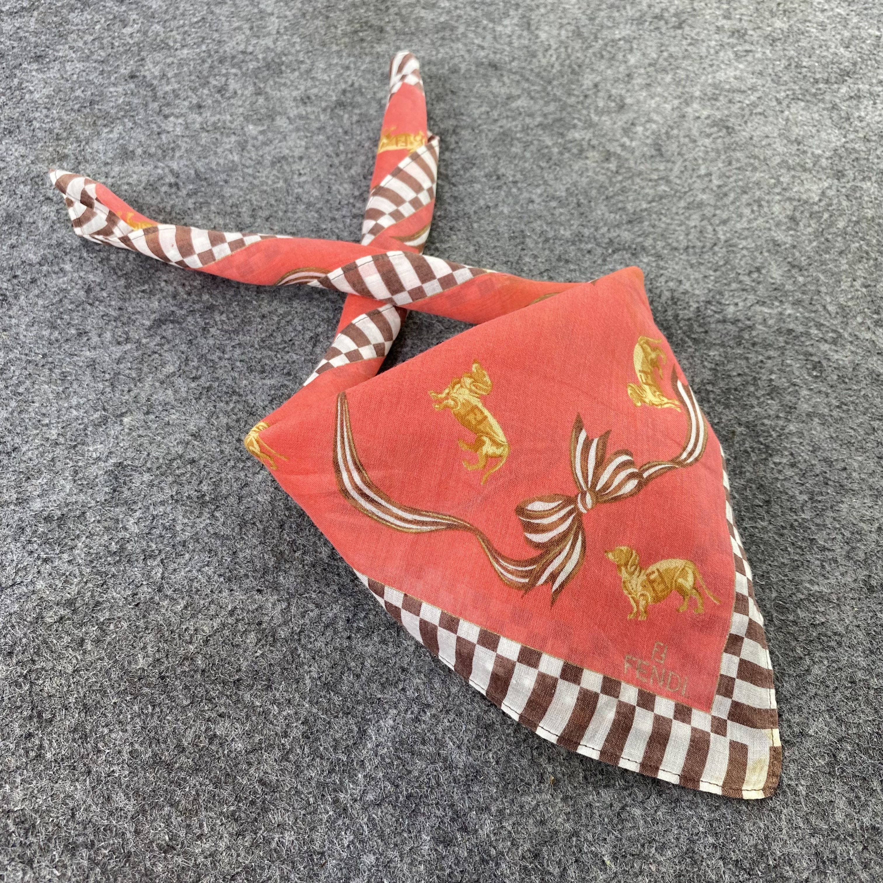 Vintage Vintage Fendi Handkerchief Neckerchief Bandana Size ONE SIZE - 1 Thumbnail