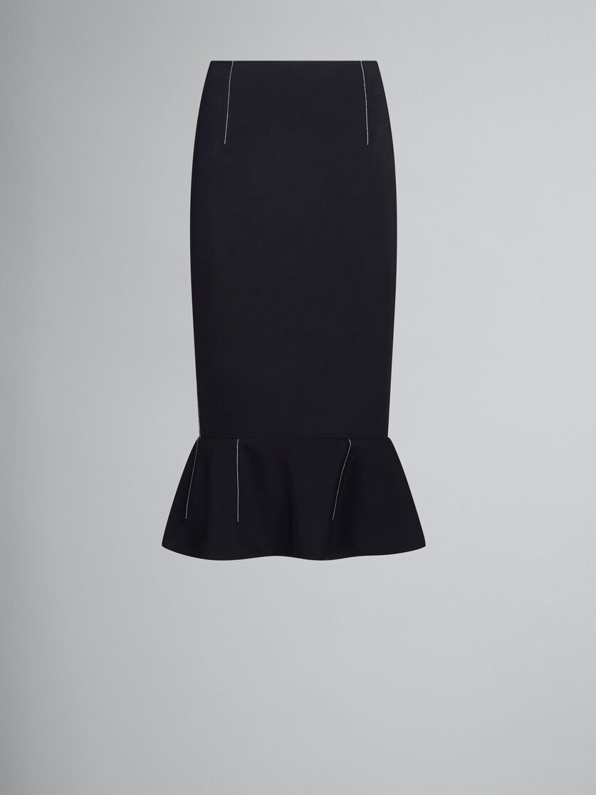 Marni o1w1db10824 Midi Skirt in Black Size 32" / US 10 / IT 46 - 1 Thumbnail