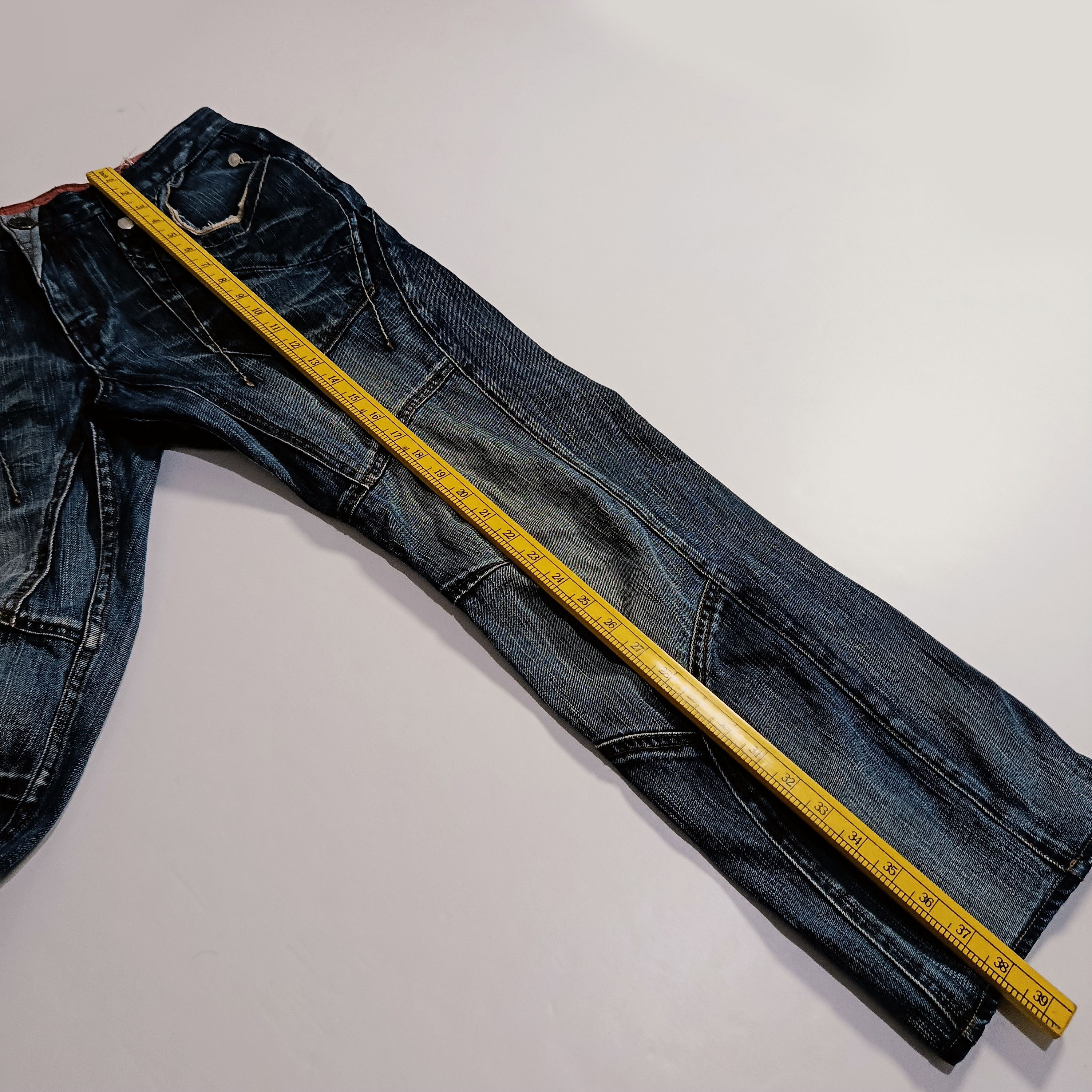 Other Tough Jeansmith Skull Panel Denim Y2K Size US 34 / EU 50 - 12 Thumbnail