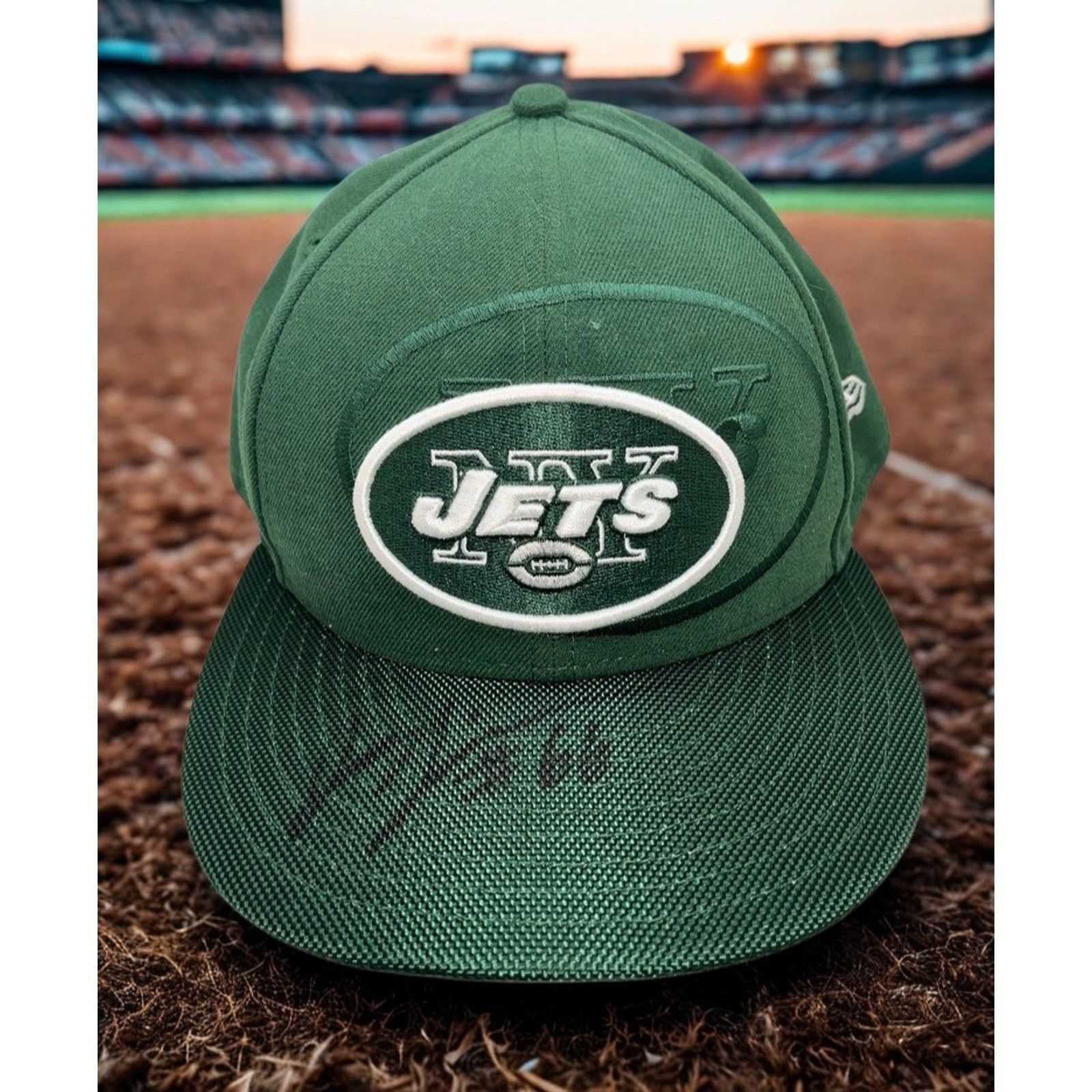New Era New York Jets Joe Tippmann Signed 59FIFTY Fitted Hat 7 3/4 Size ONE SIZE - 3 Thumbnail