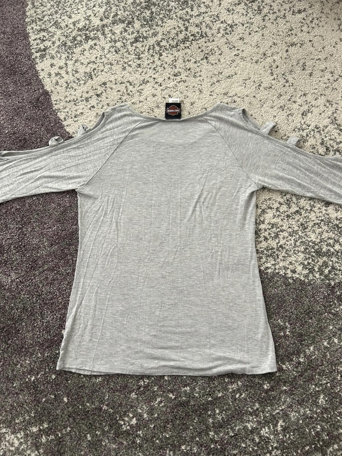 Harley Davidson Harley-Davidson Women's Long Sleeve Top with Winged Logo Size L / US 10 / IT 46 - 5 Thumbnail