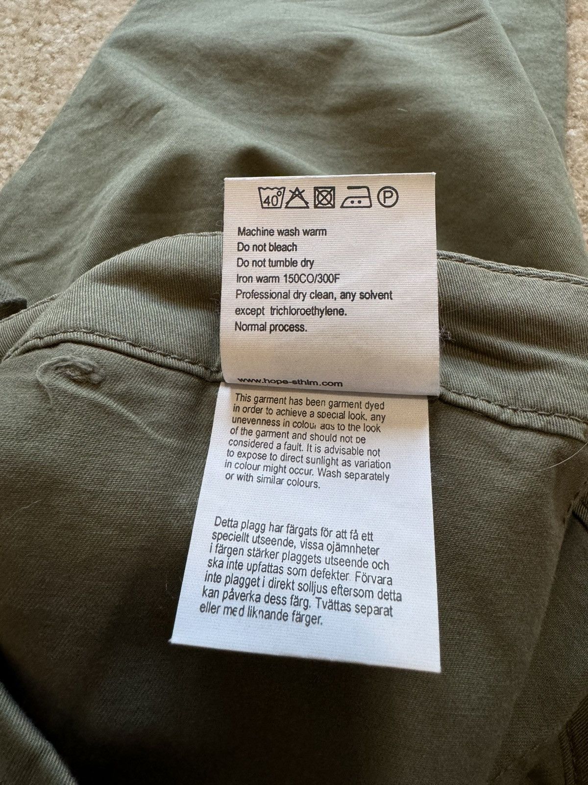 Hope Hope Stockholm “Tribe” Cotton Blend Trouser Pant Size 27" / US 4 / IT 40 - 11 Thumbnail