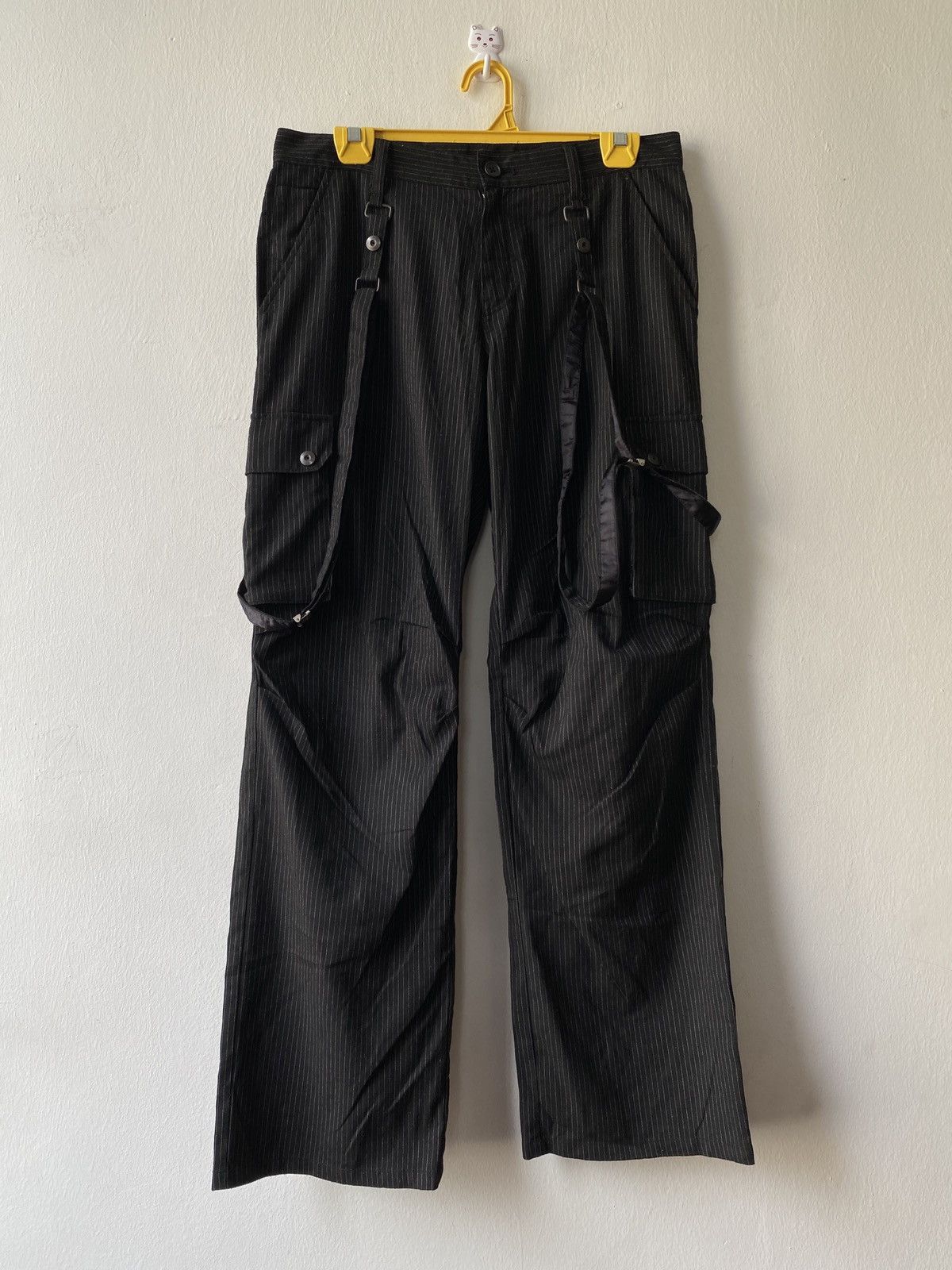 Japanese Brand Japanese Brand PPFM Stripe Bondage Multipocket Cargo Pant Size US 31 - 1 Thumbnail