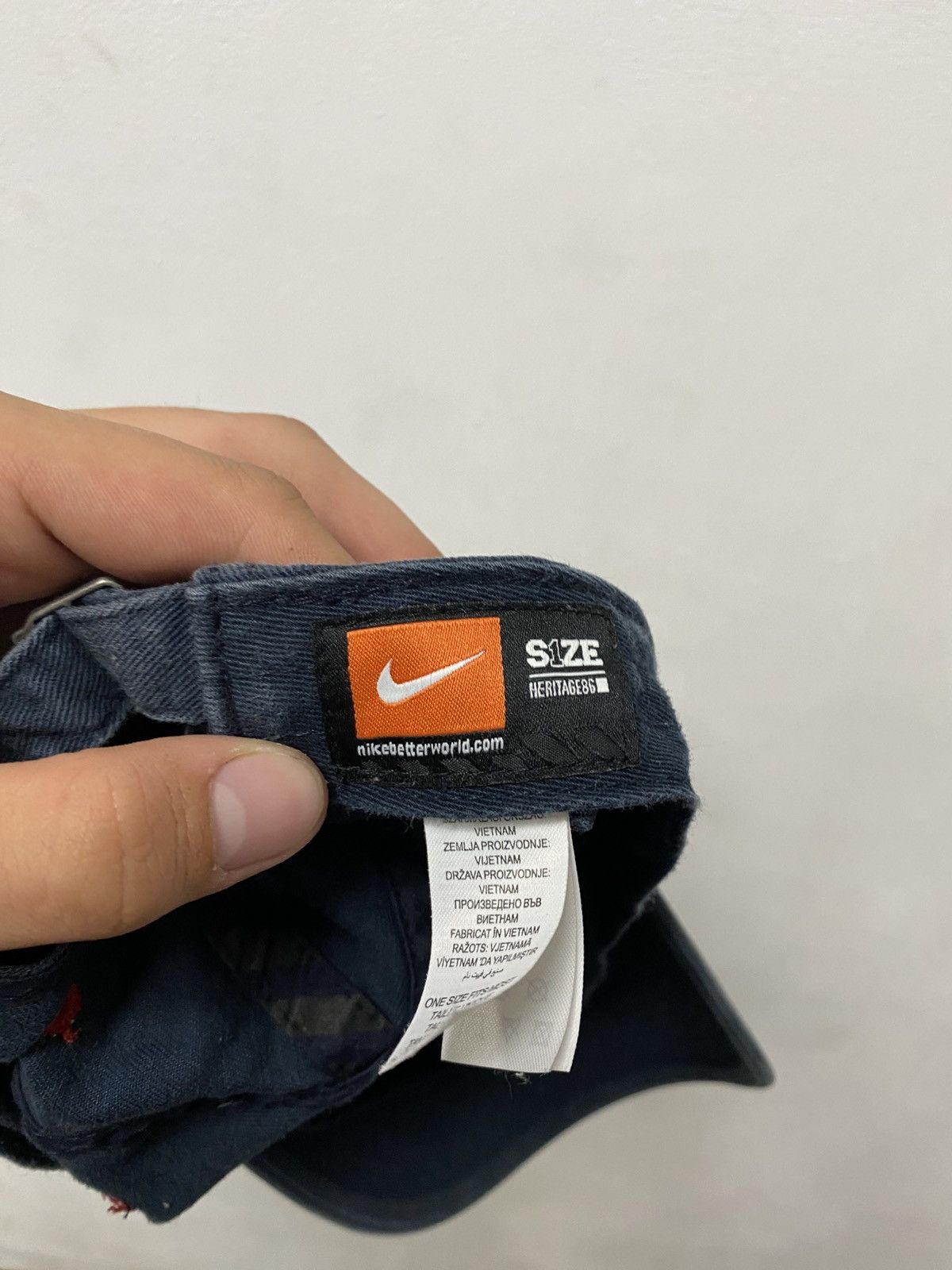 Nike Mens Vintage Nike Cap big logo streetwear y2k rare drill Size ONE SIZE - 7 Thumbnail