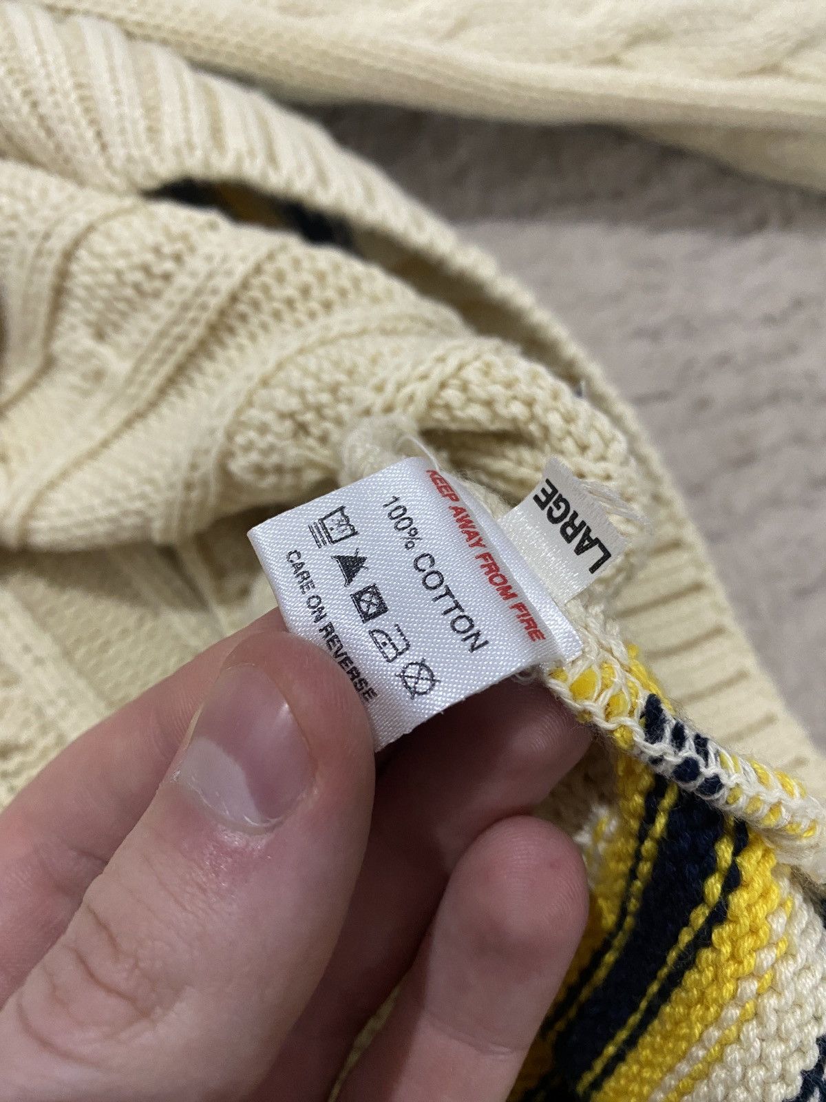Vintage Lions rampant england beautiful rare cable long Knitwear Size US XL / EU 56 / 4 - 3 Thumbnail