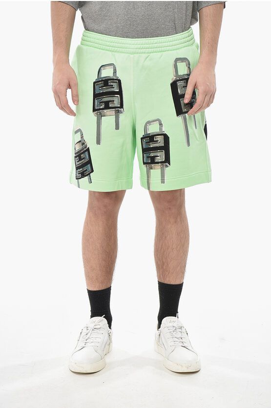 Brushed Cotton Shorts LOCK with Print